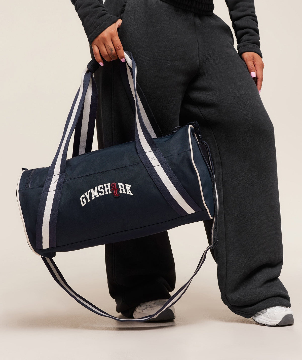 Gymshark x Analis Duffle Bag - Midnight Blue/Soft White