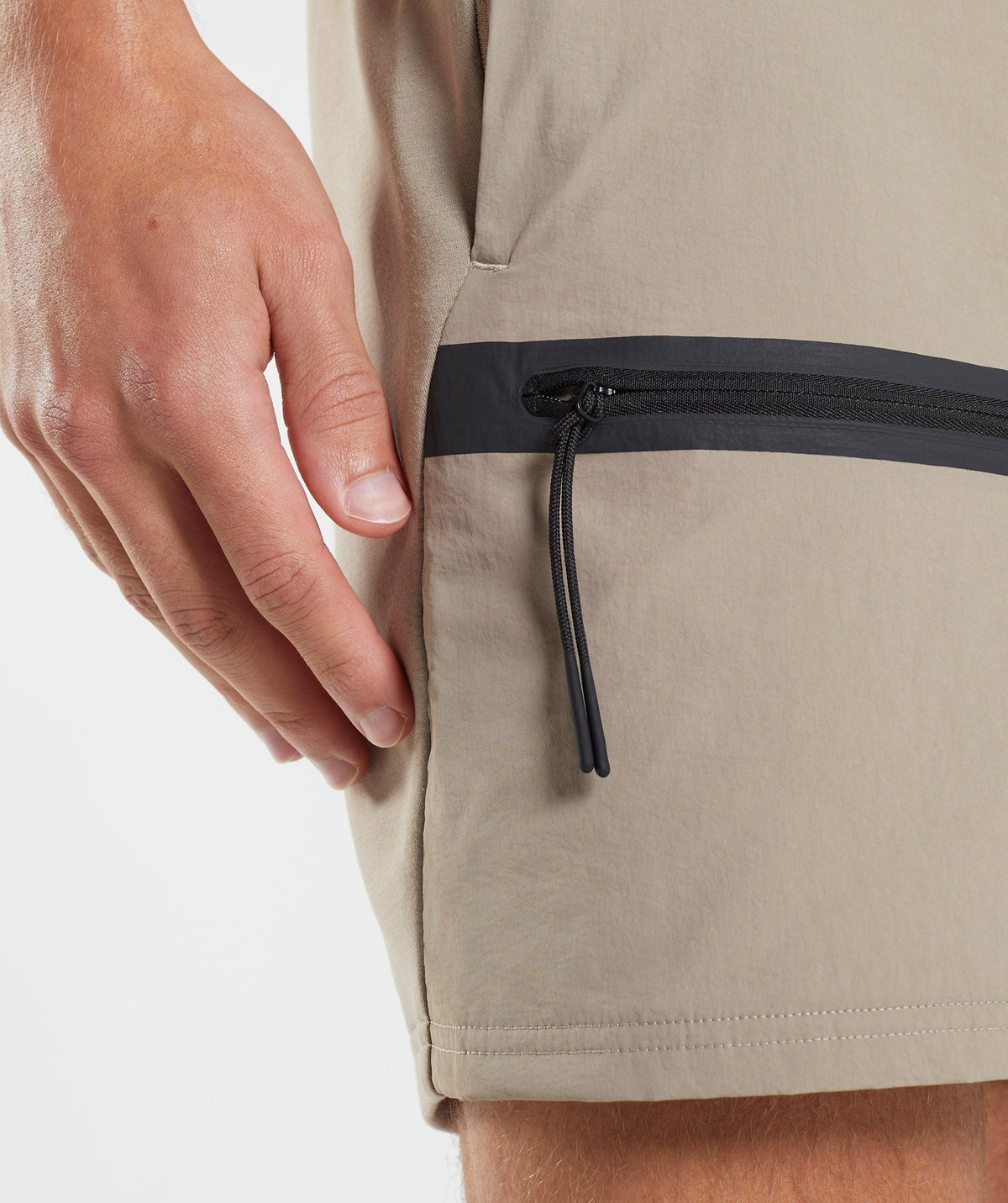Gymshark Retake Woven Short - Cement Brown