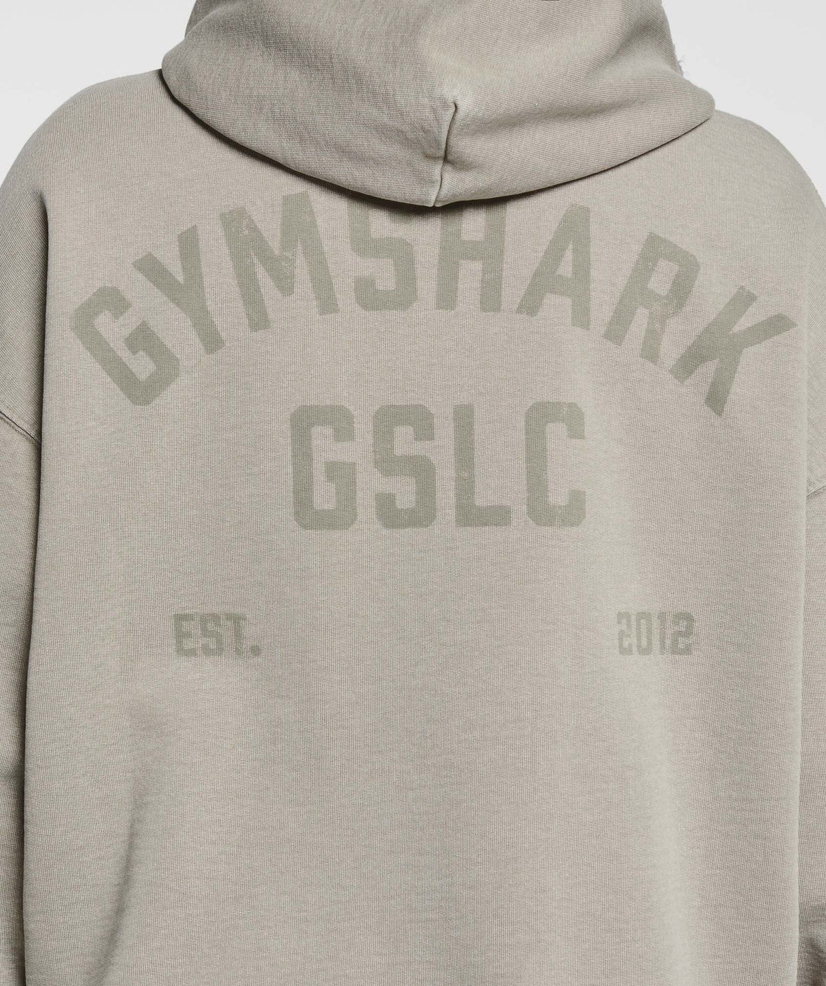 Gymshark 66 Washed Graphic Oversized Hoodie - Linen Brown/Wash
