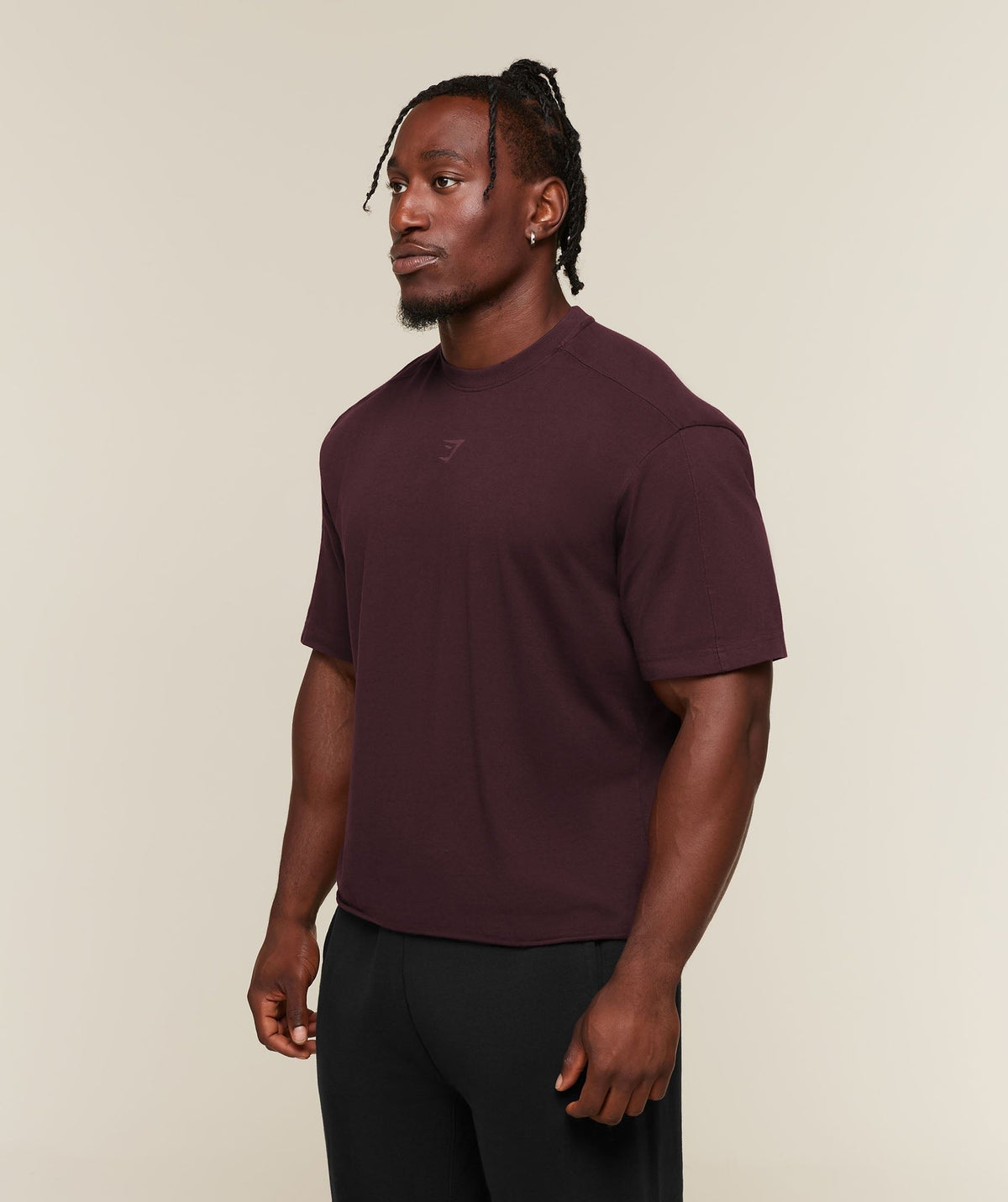 Gymshark Power Washed Oversized Tee - Cherry Purple/Wash
