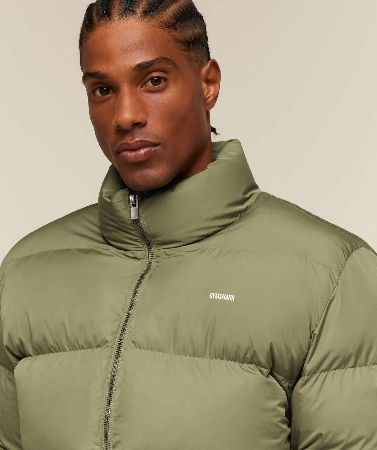 Gymshark Puffer Jacket - Grounded Green