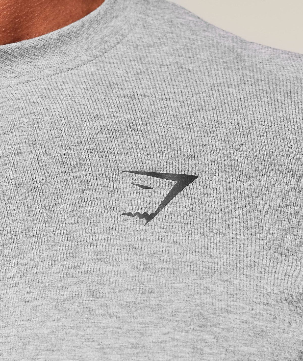 Gymshark Essential Oversized Long Sleeve Tee - Charcoal Core Marl