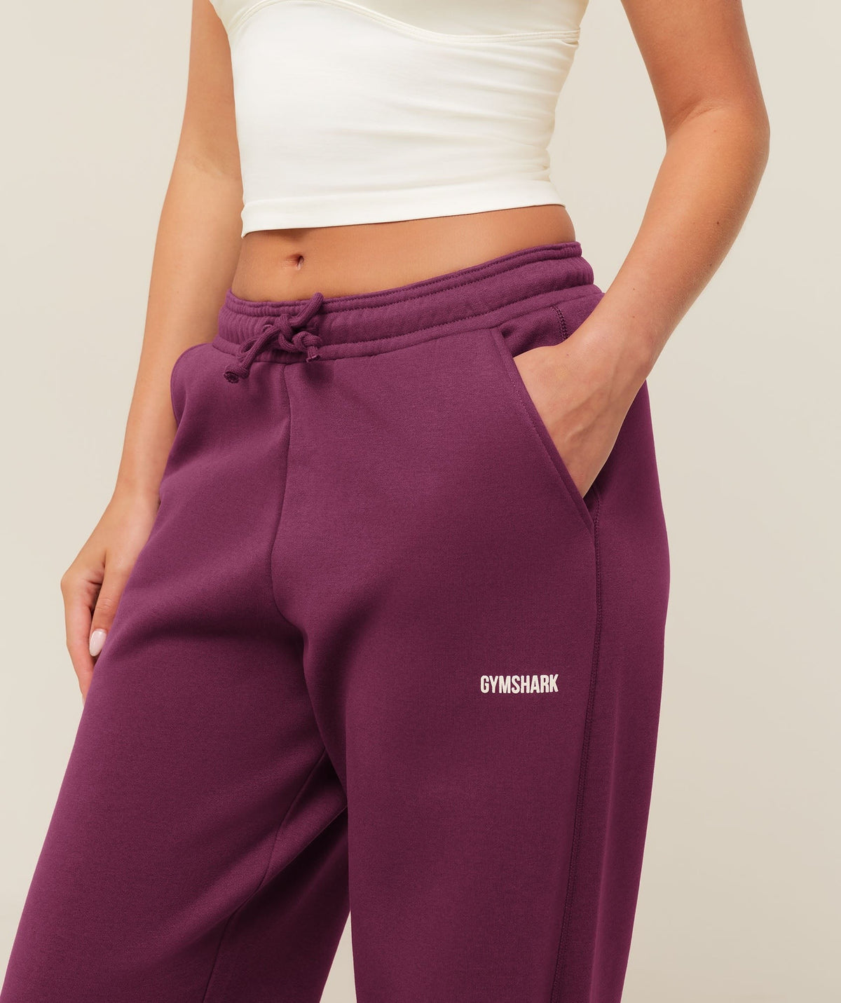 Gymshark Cosy Luxe Straight Leg Regular Joggers - Strength Pink
