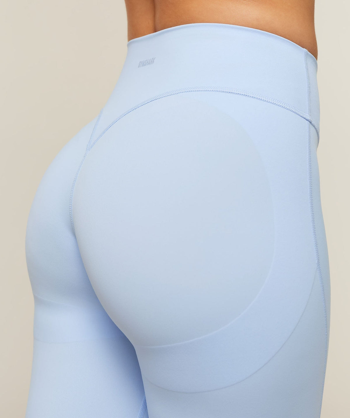 Gymshark Shape Bonded Flared Short Leggings - Tranquil Blue