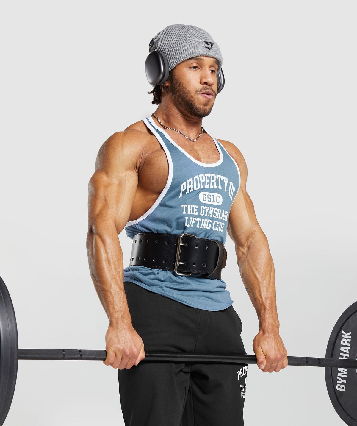 Gymshark Property Of Stringer - Faded Blue