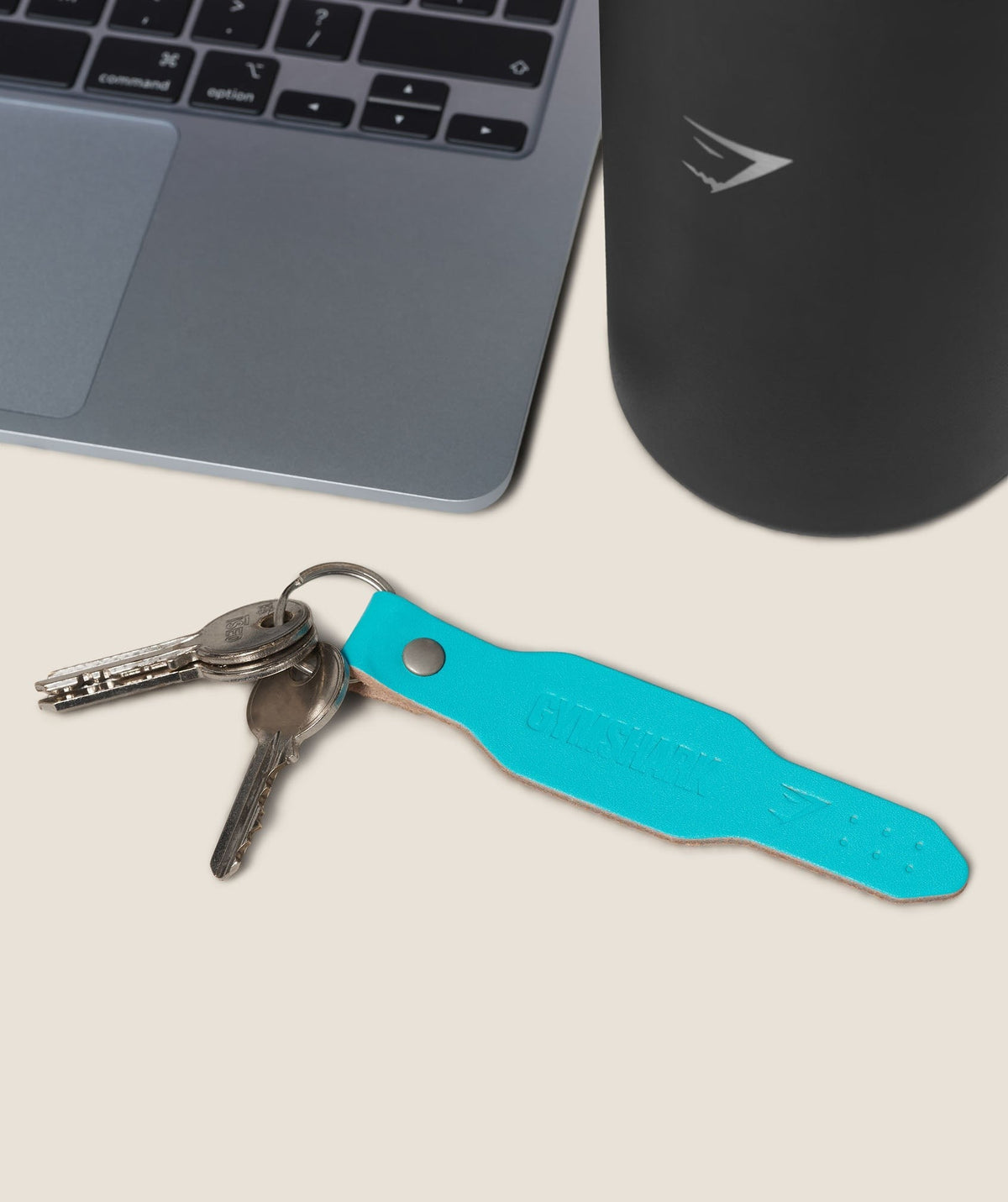 Gymshark Lifting Belt Keyring - Brand Blue