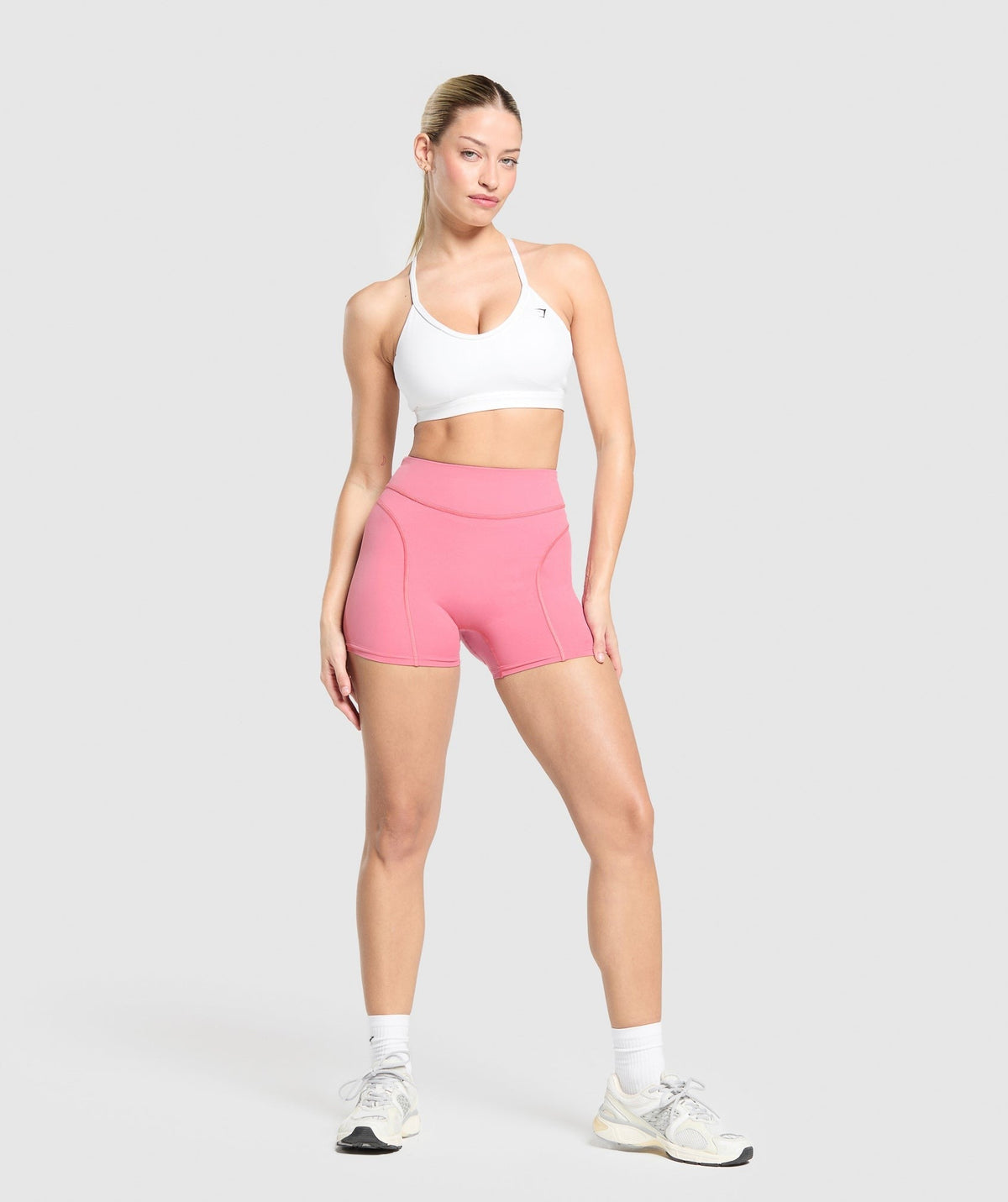 Gymshark Dipped Waistband Shorts - Sunset Pink