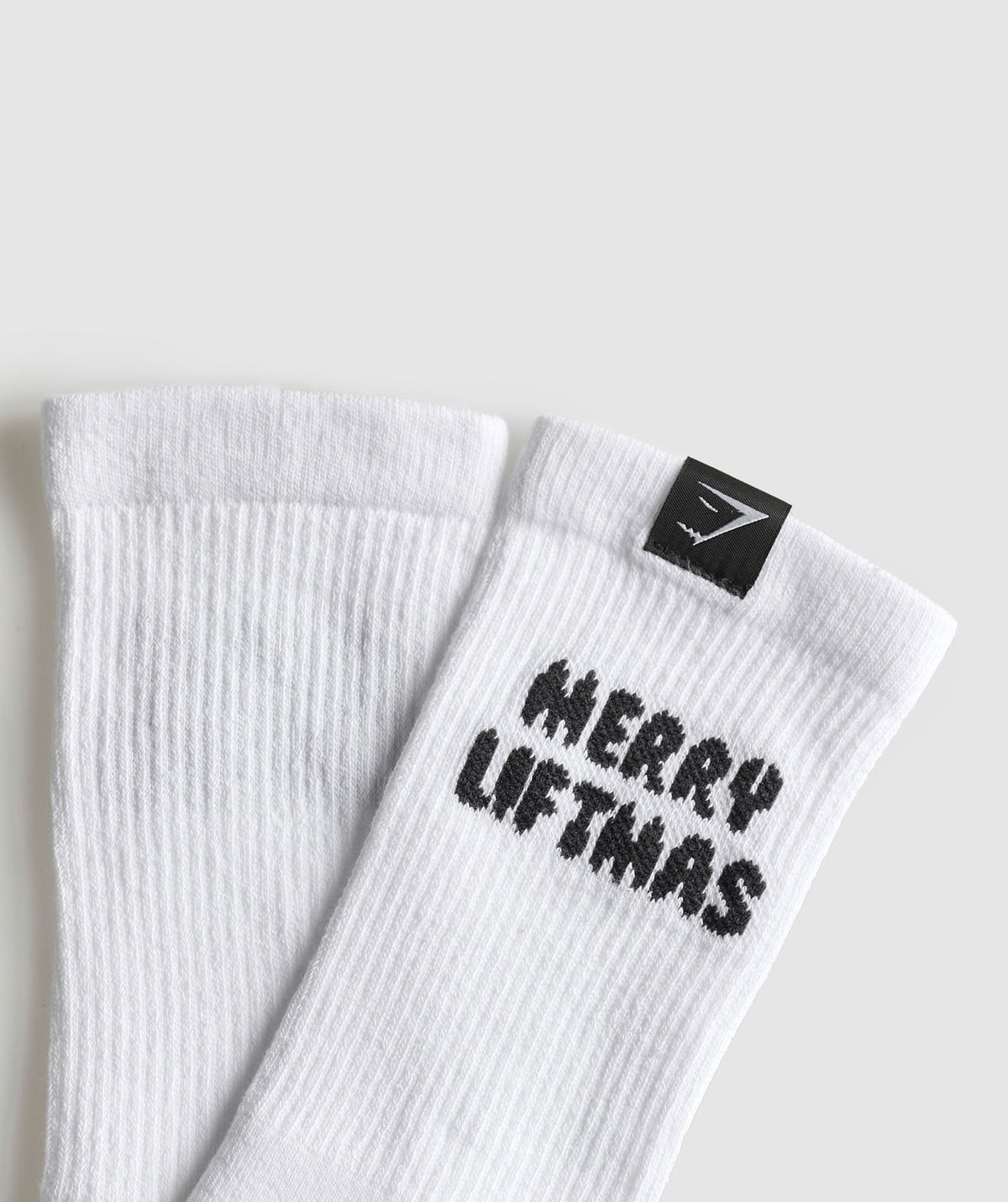Gymshark Liftmas Single Crew Sock - White