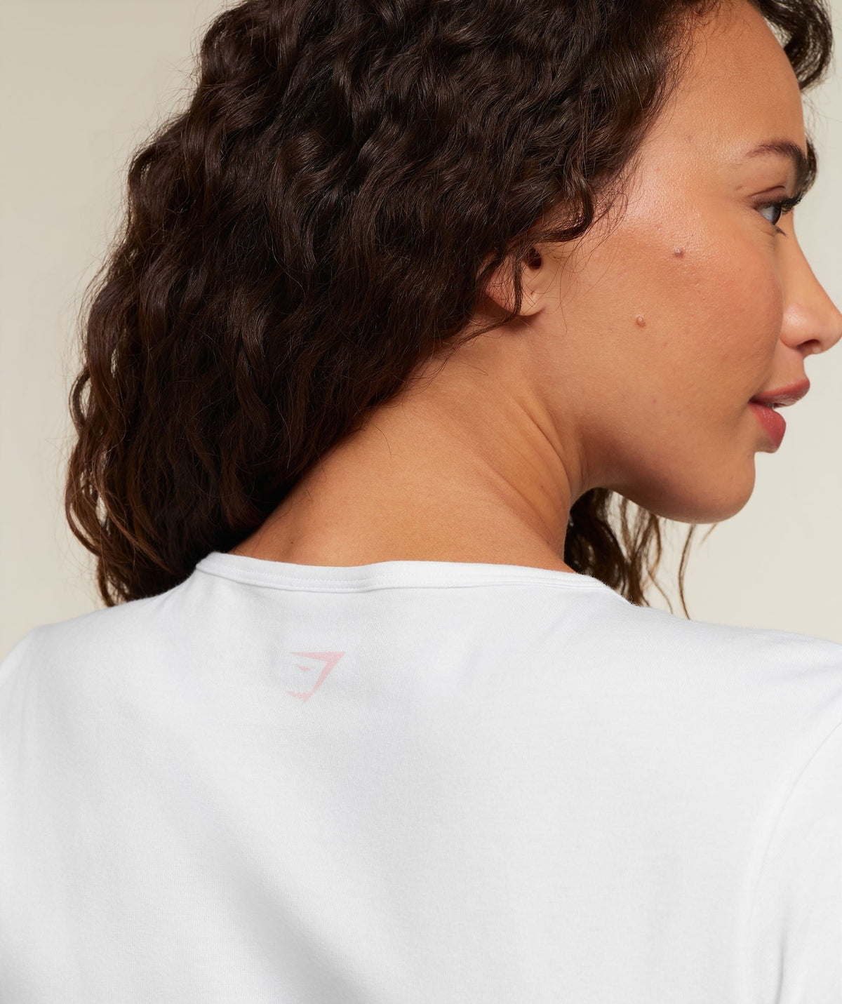 Gymshark For The Ones Who Show Up Graphic Baby Tee - White