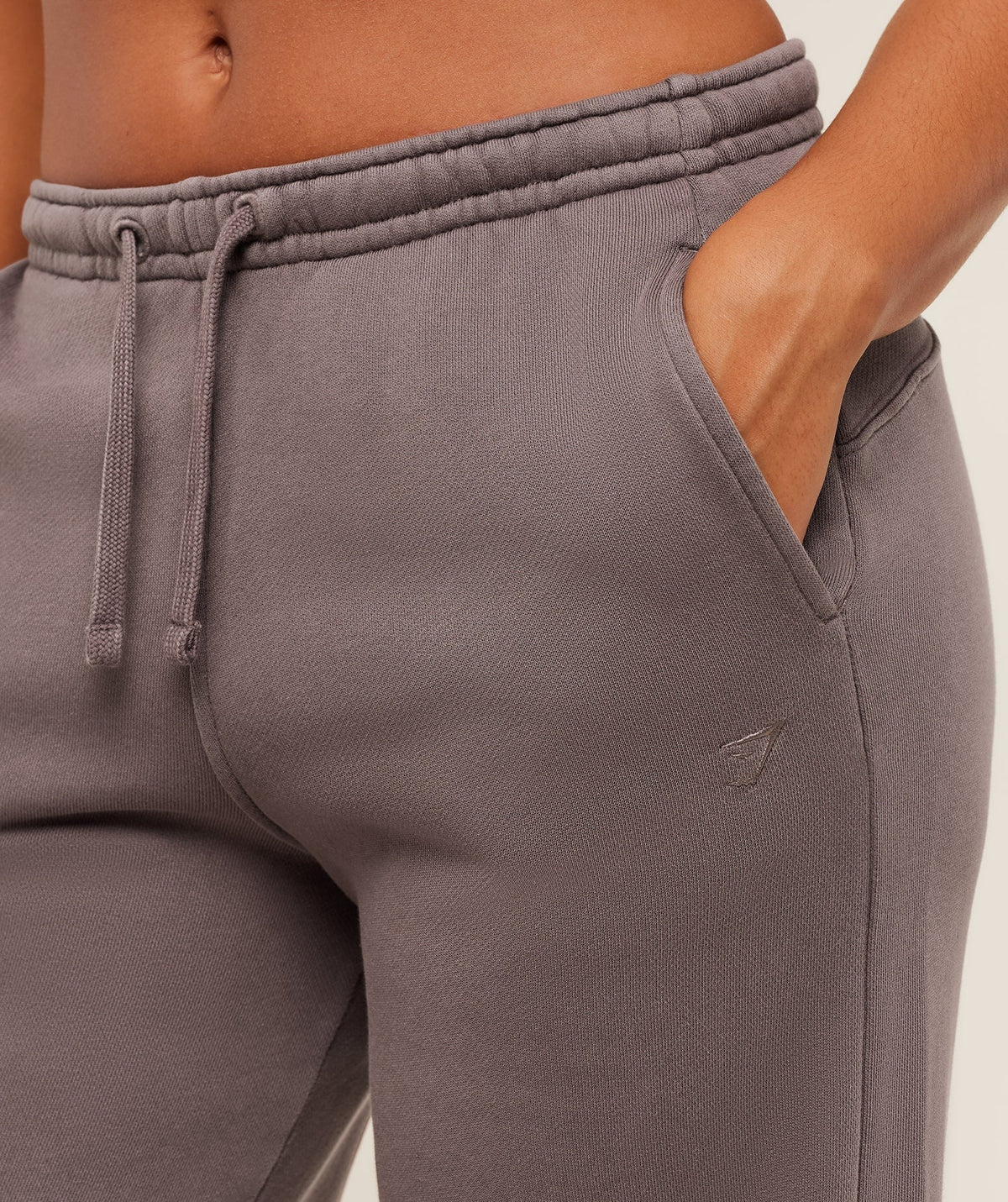 Gymshark Pump Straight Leg Pants - Cool Brown/Wash