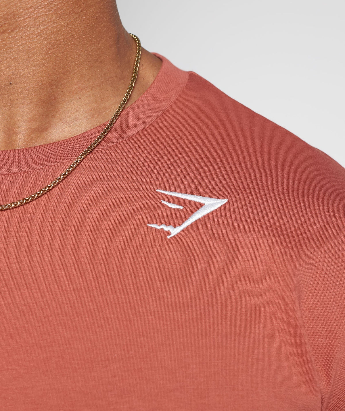 Gymshark Crest Tee - Persimmon Red