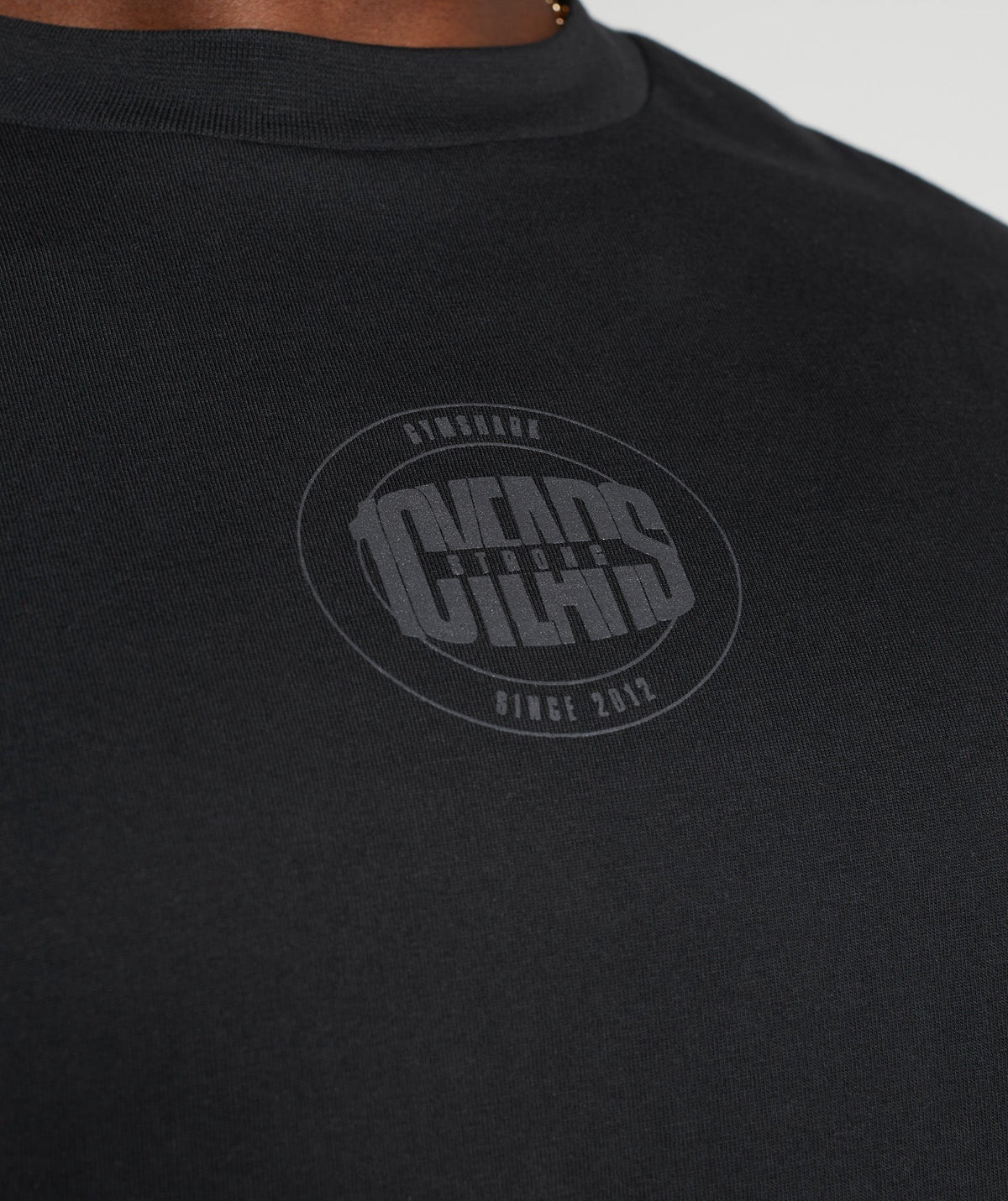Gymshark GS 10 Year Oversized Long Sleeve Tee - Black