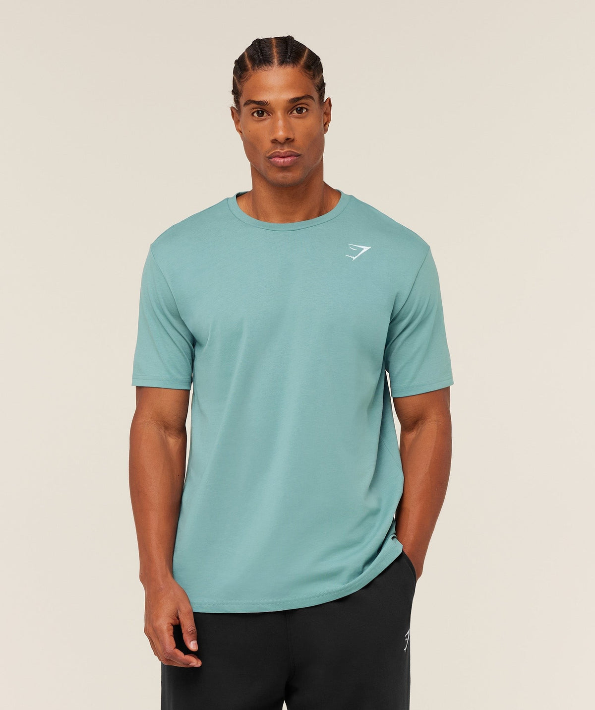Gymshark Crest Tee - Storm Blue