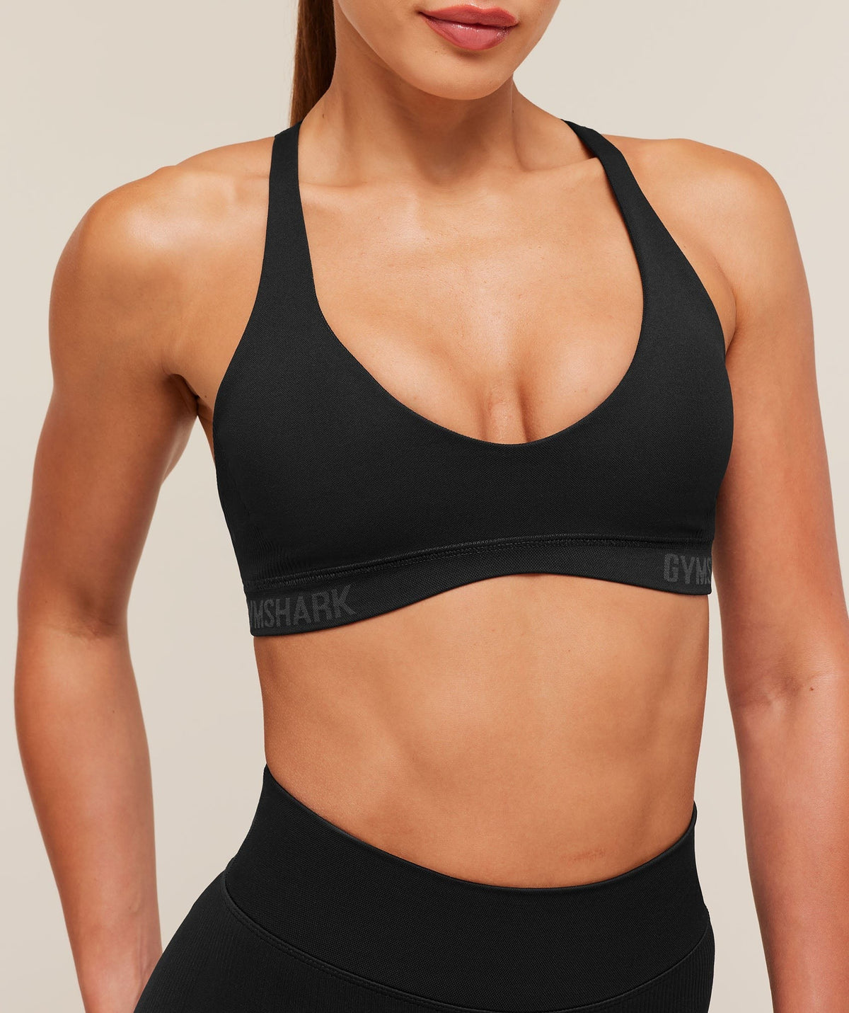 Gymshark Flex V4 Sports Bra - Black/P885
