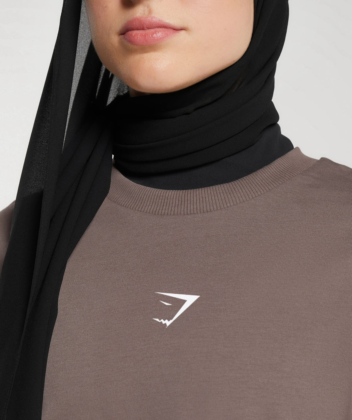 Gymshark X Leana Deeb Graphic Oversized Long Sleeve Top - Brown