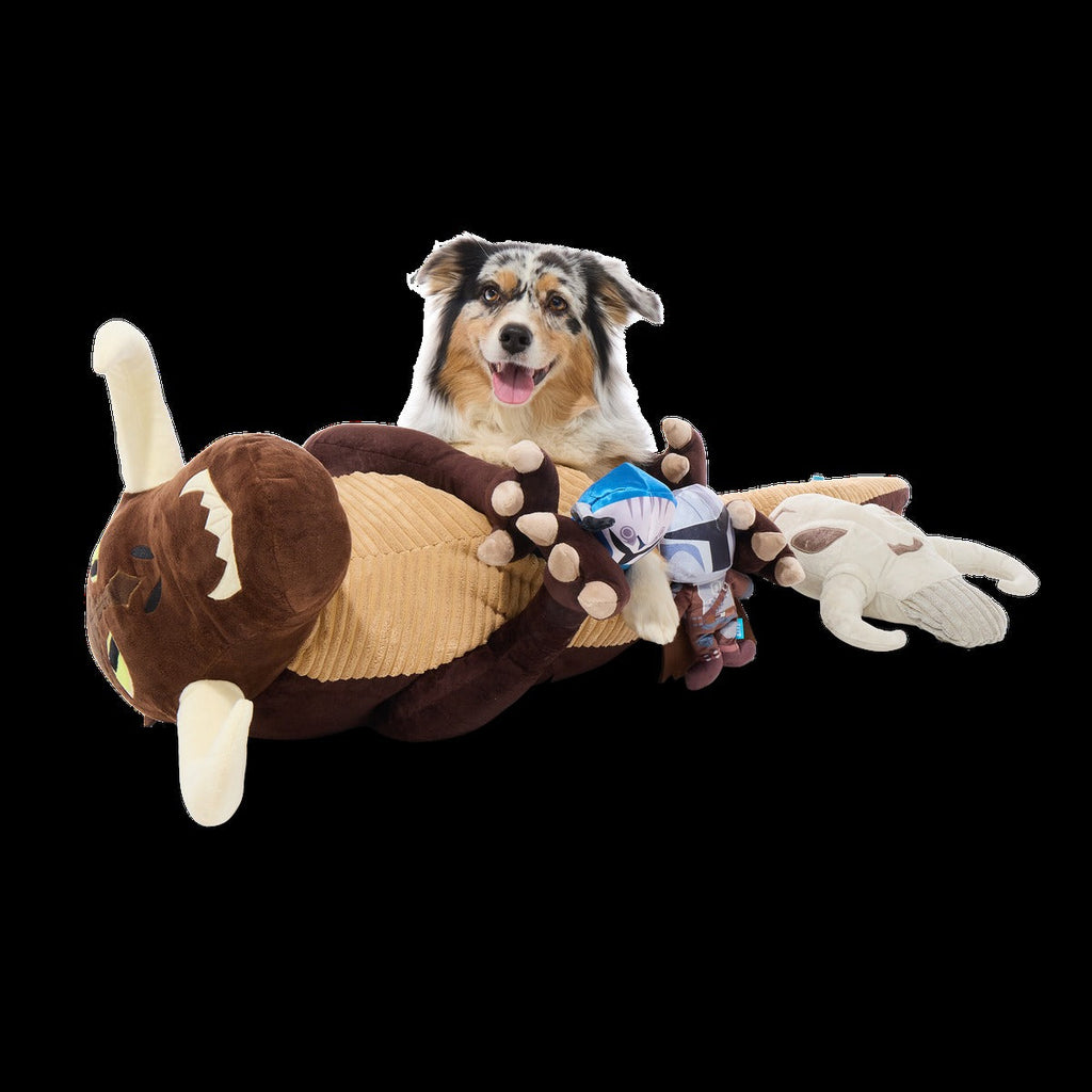 MythosaurTM Plush XXXL Multi-Part + Enrichment Dog Toy