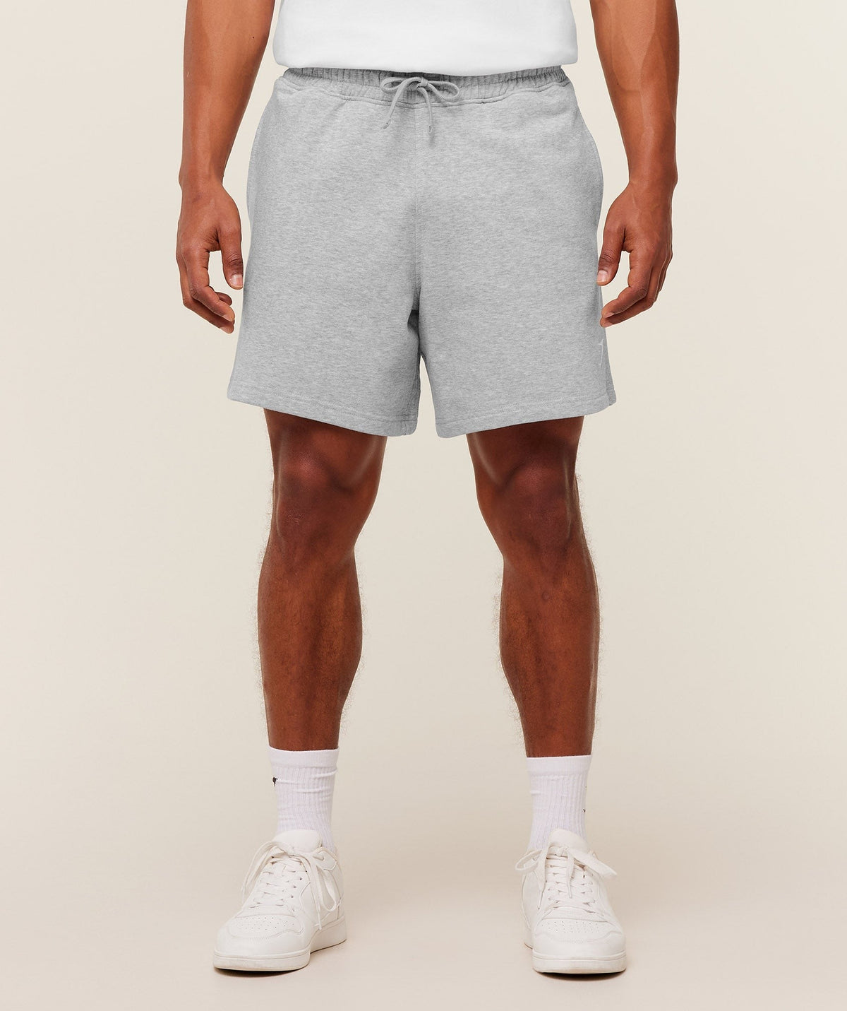 Gymshark Crest Short - Light Grey Core Marl