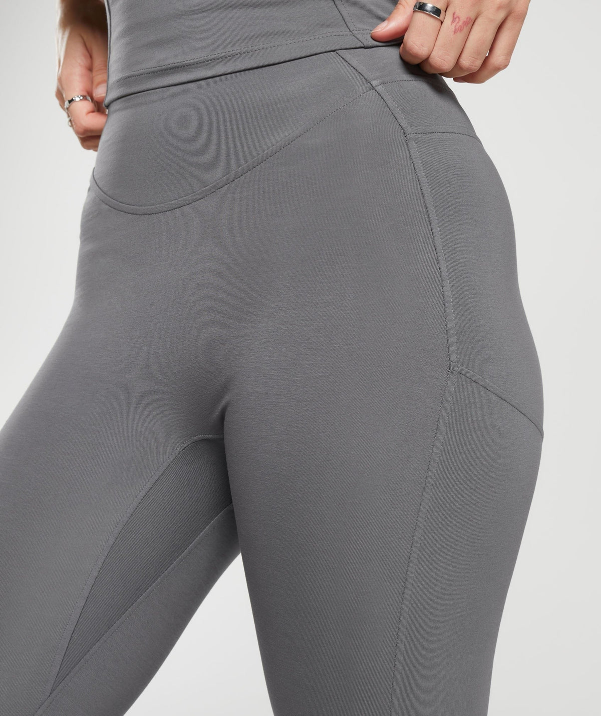 Gymshark Rest Day Bootcut Leggings - Brushed Grey