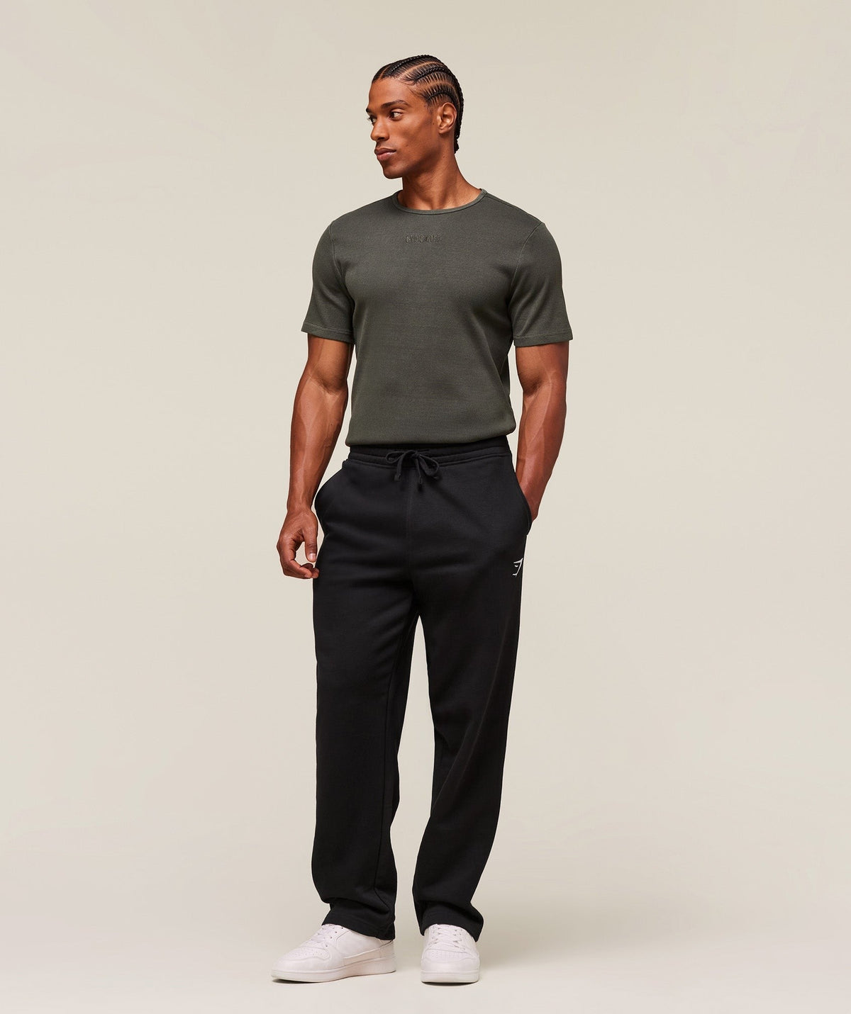 Gymshark Premium Washed Ribbed Tee - Strength Green