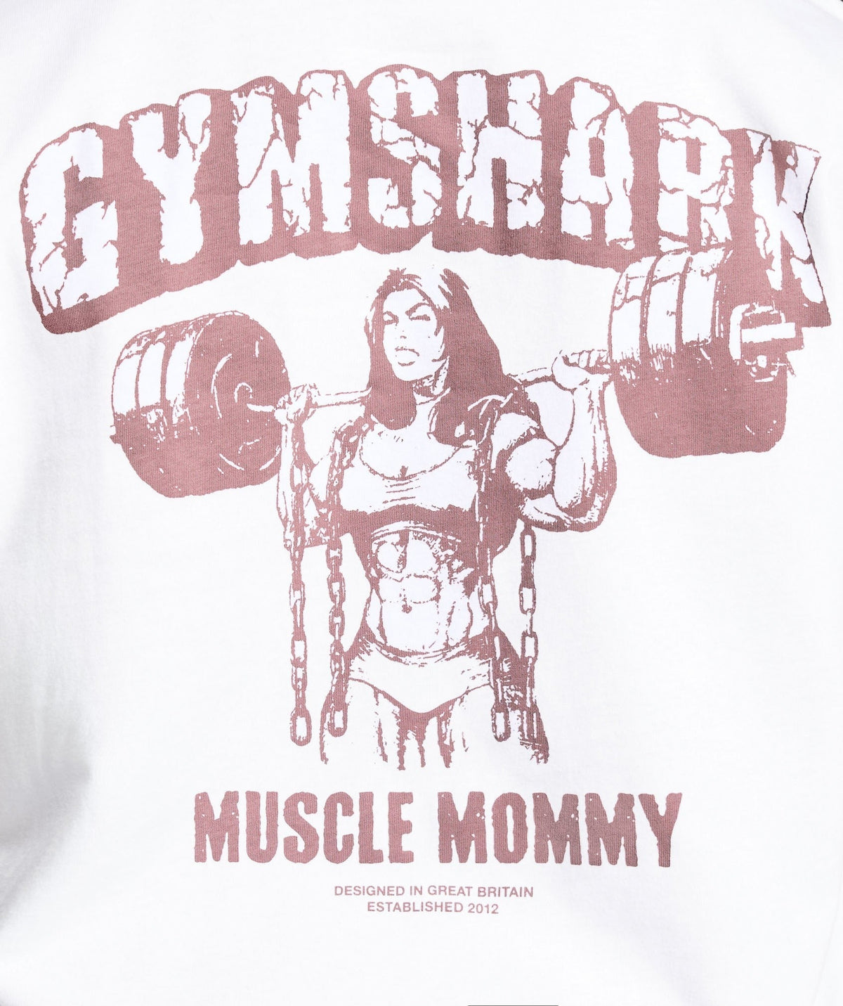Gymshark Gritty Muscle Mommy Graphic Tee - White