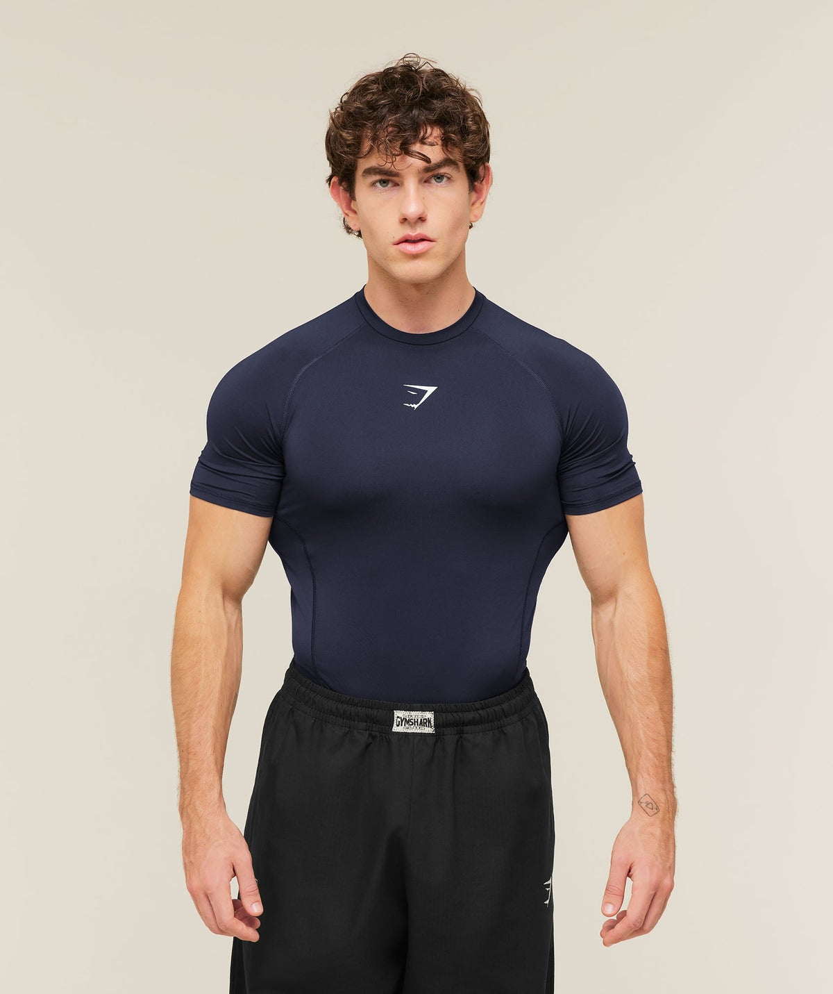 Gymshark Element Baselayer Tee - Heavy Blue