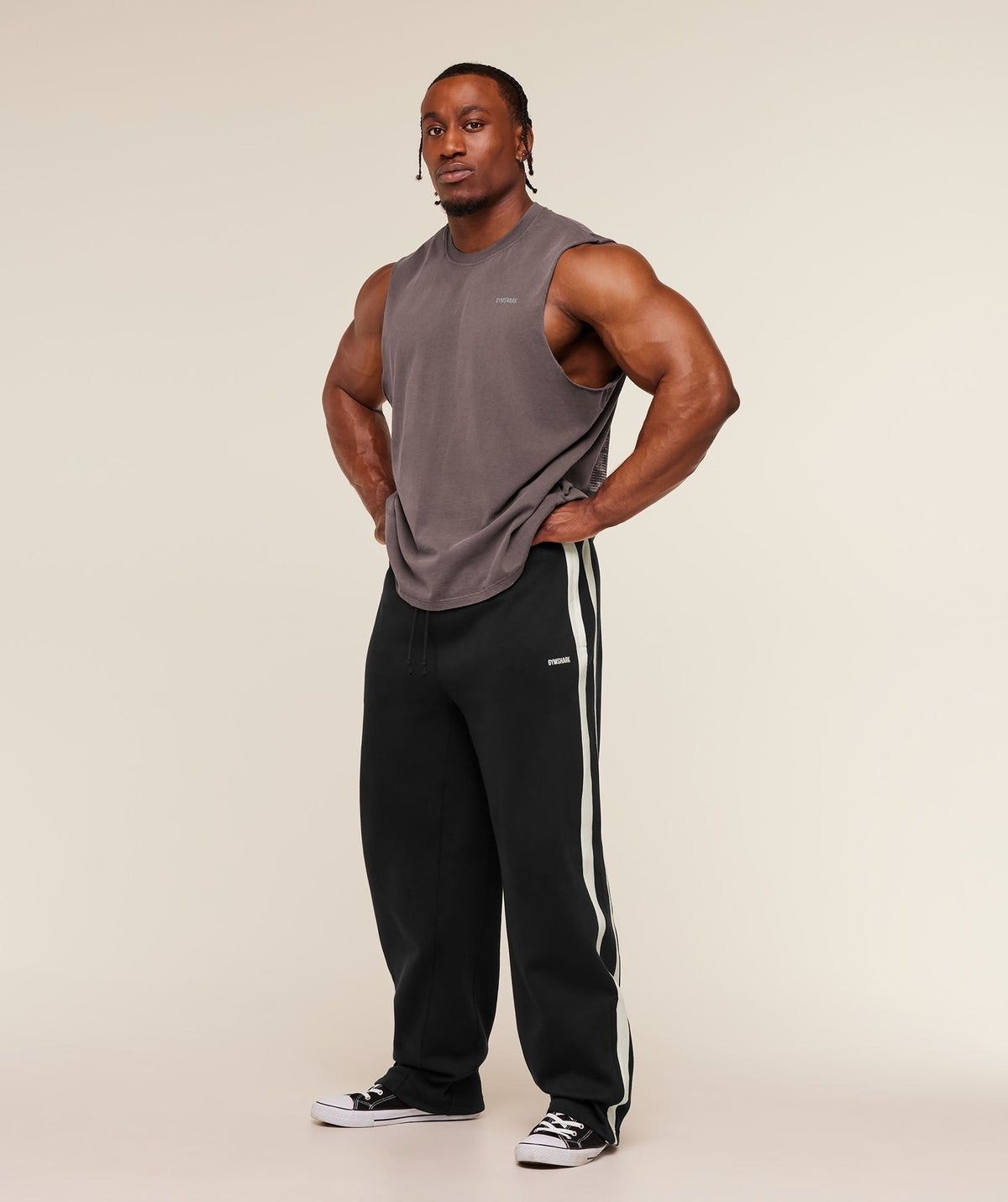 Gymshark x CBUM Washed Sleeveless Tee - Greyed Purple