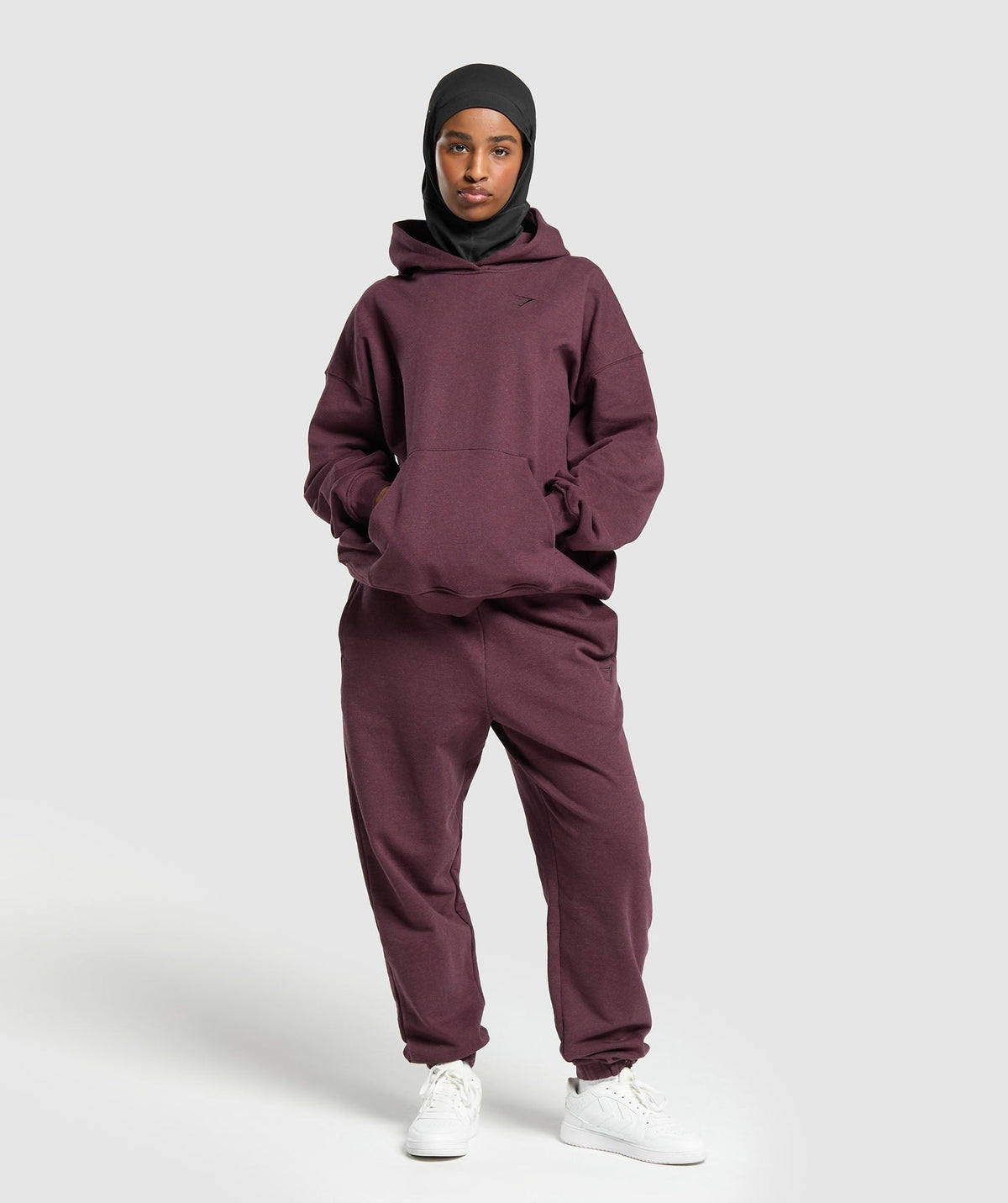 Gymshark Rest Day Sweats Joggers - Bros Deep Plum Marl