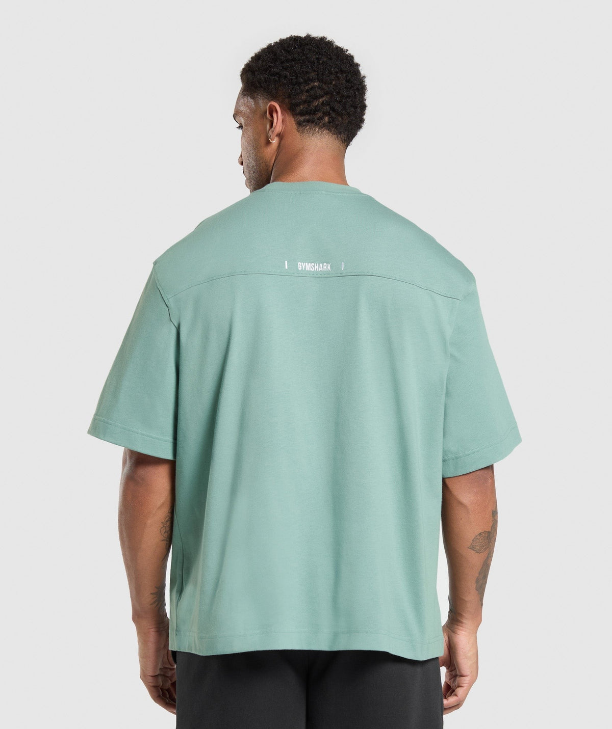 Gymshark Rest Day Essentials Boxy Tee - Celeste Blue