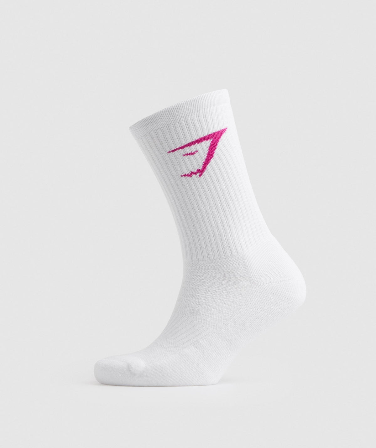 Gymshark Crew Socks 3pk - Magenta Pink/White/Sweet Pink