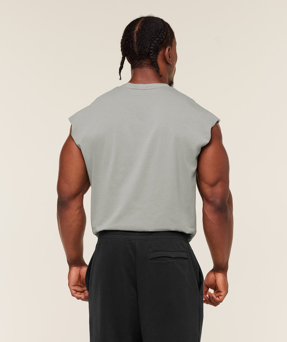 Gymshark Critical Cut Off Tank - Smokey Grey