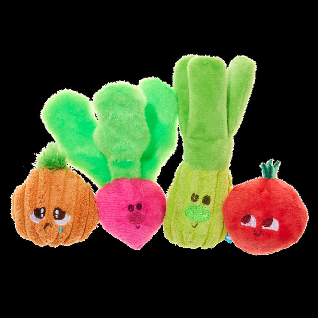 Garden Party Plush Multi-Part Tug + Fetch Dog Toy
