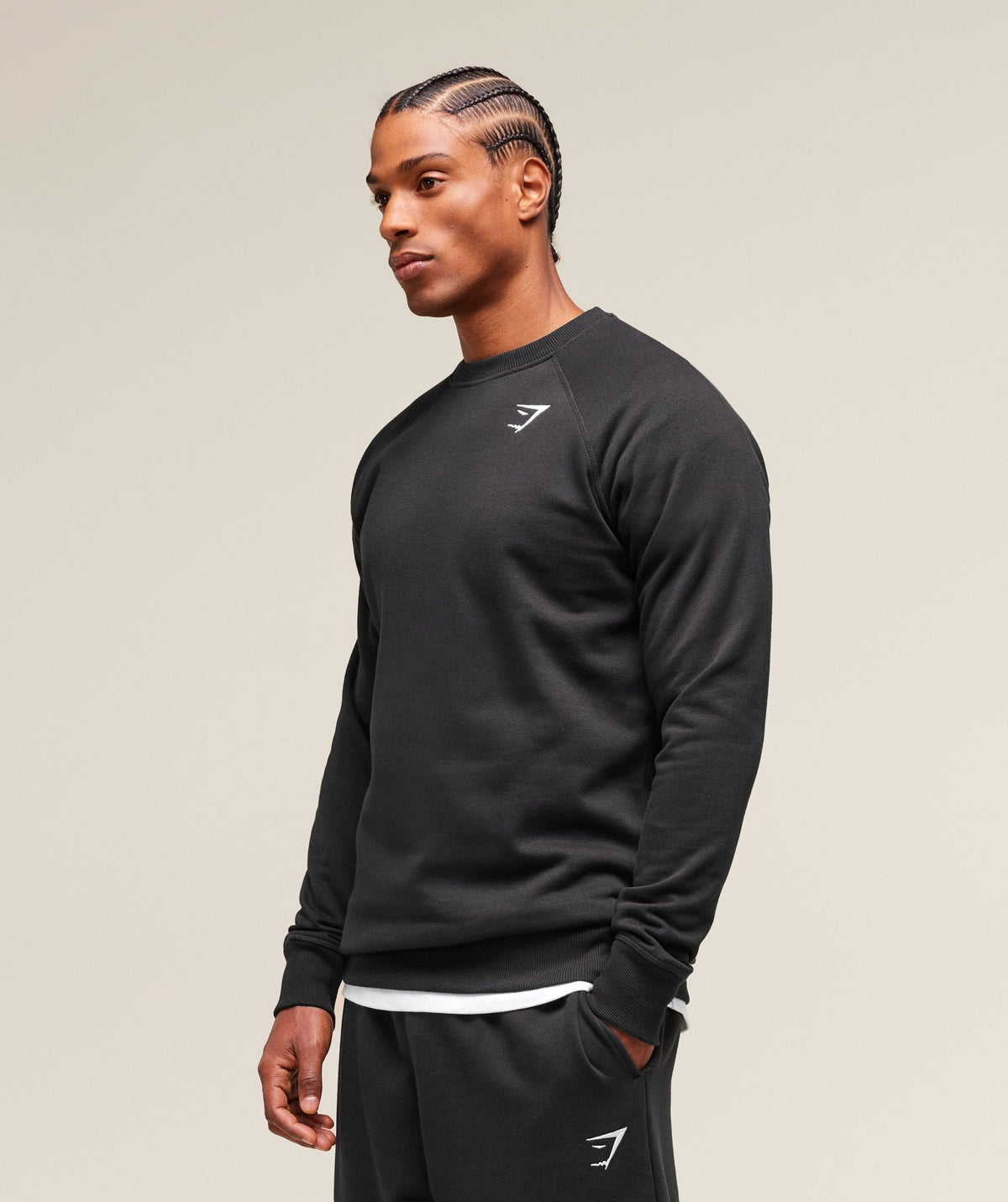 Gymshark Crest Crew - Black