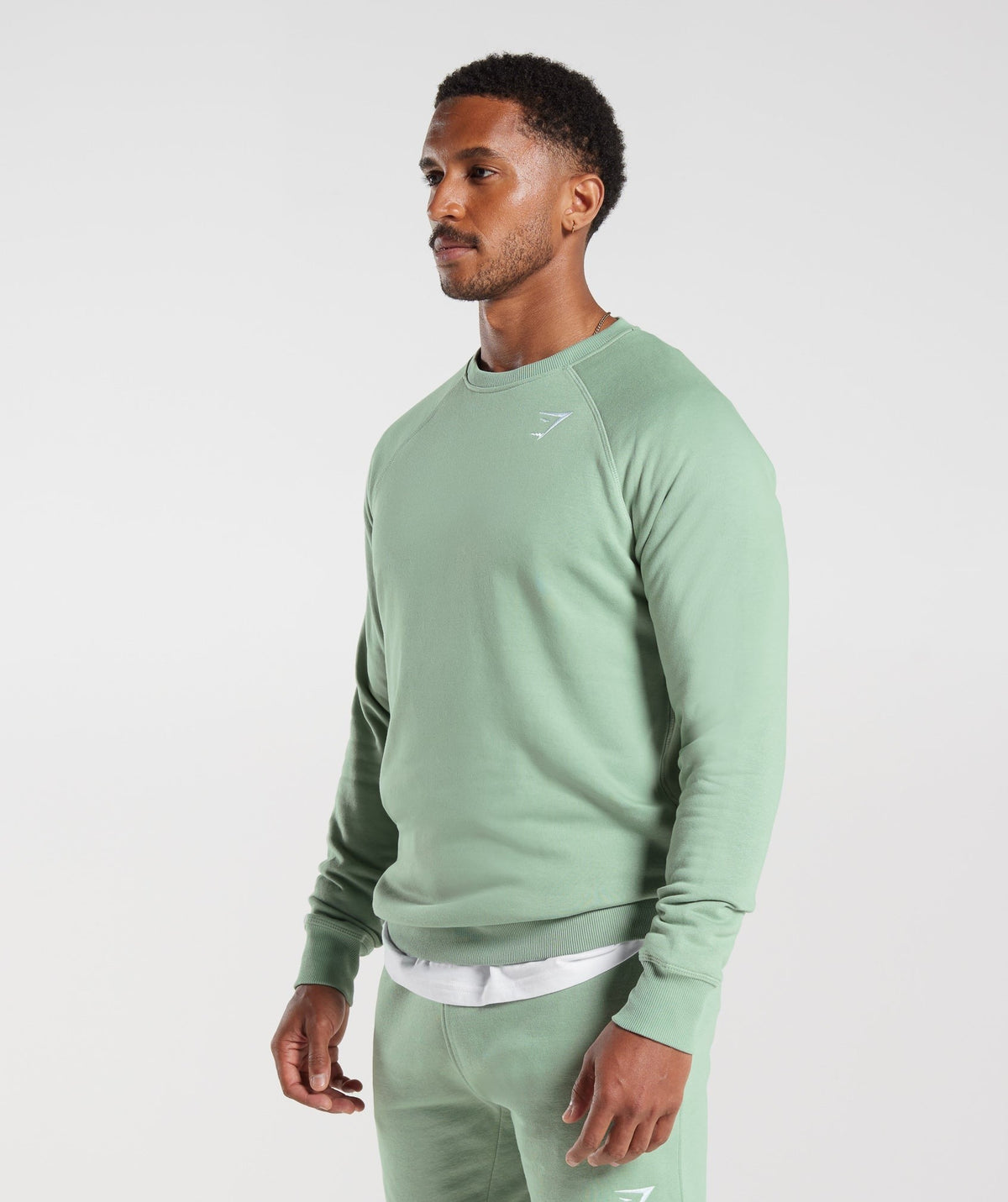 Gymshark Crest Crew - Desert Sage Green