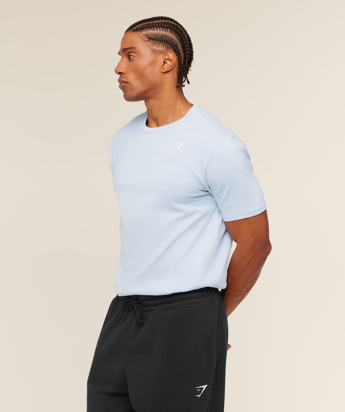 Gymshark Crest Tee - Chilled Blue