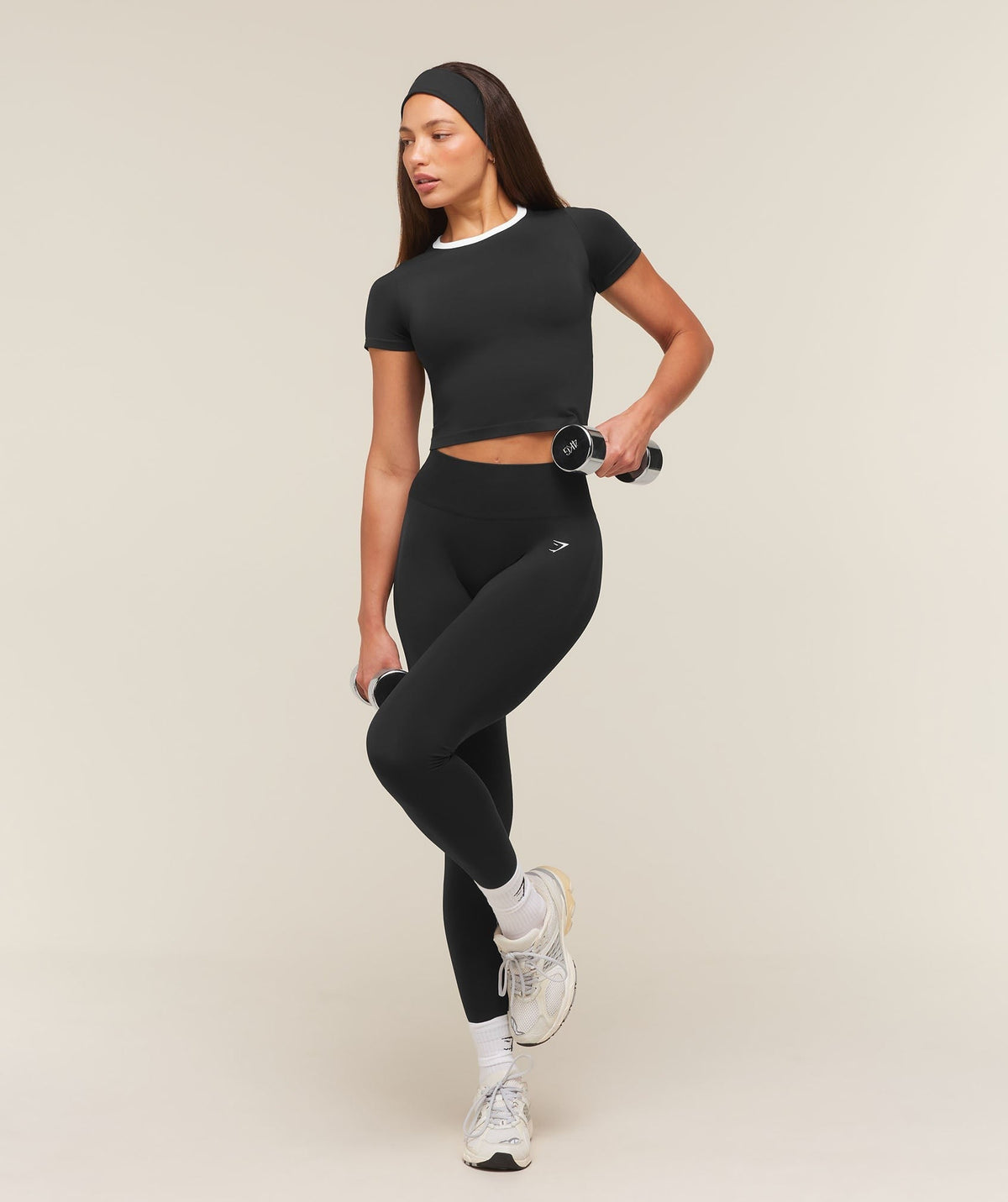 Gymshark Everyday Seamless Contrast Tee - Black