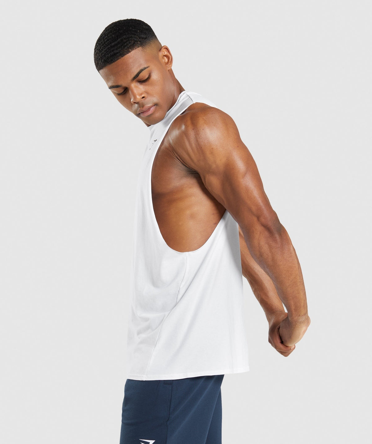 Gymshark Critical Drop Arm Tank - White