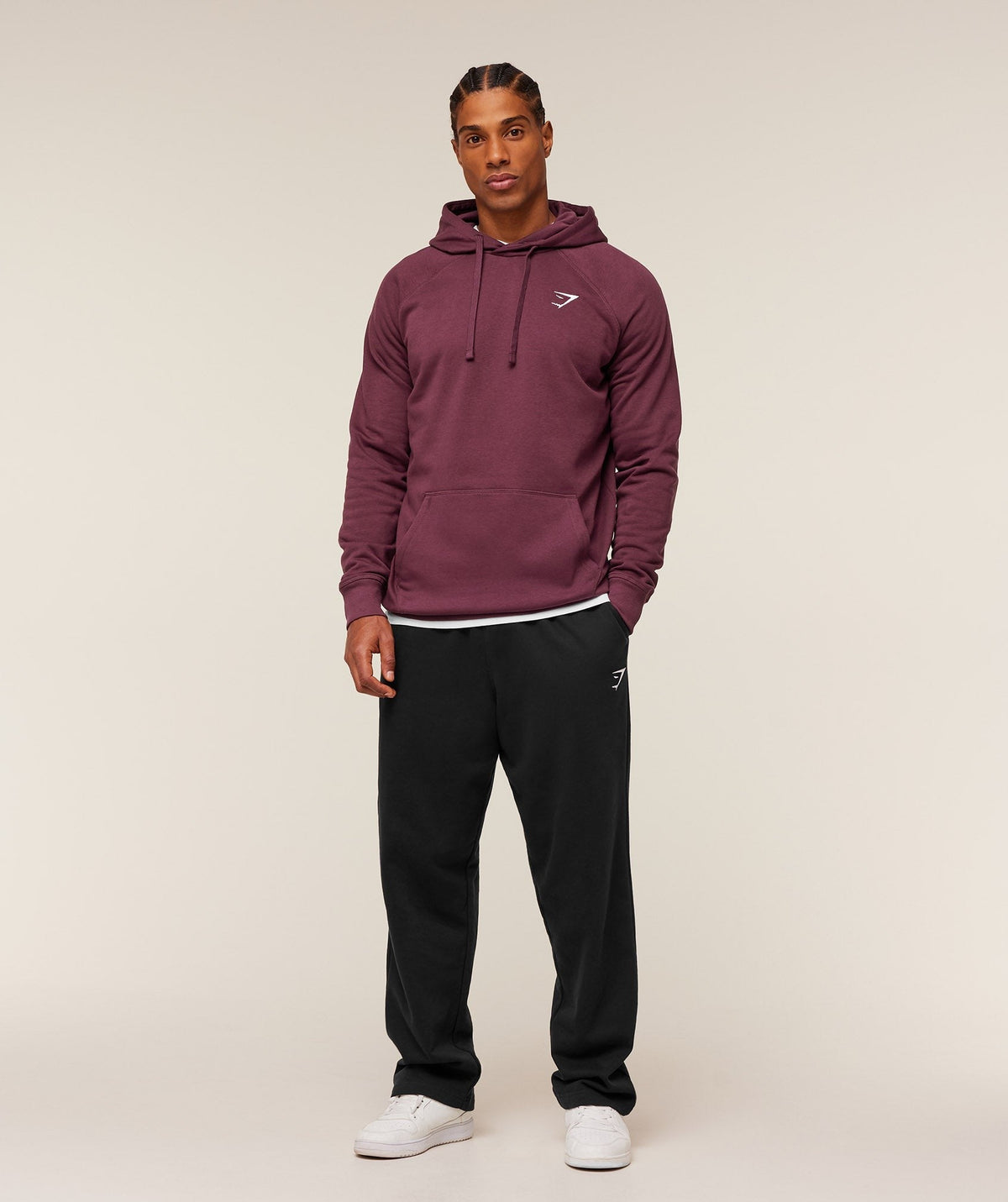 Gymshark Crest Hoodie - Impact Burgundy