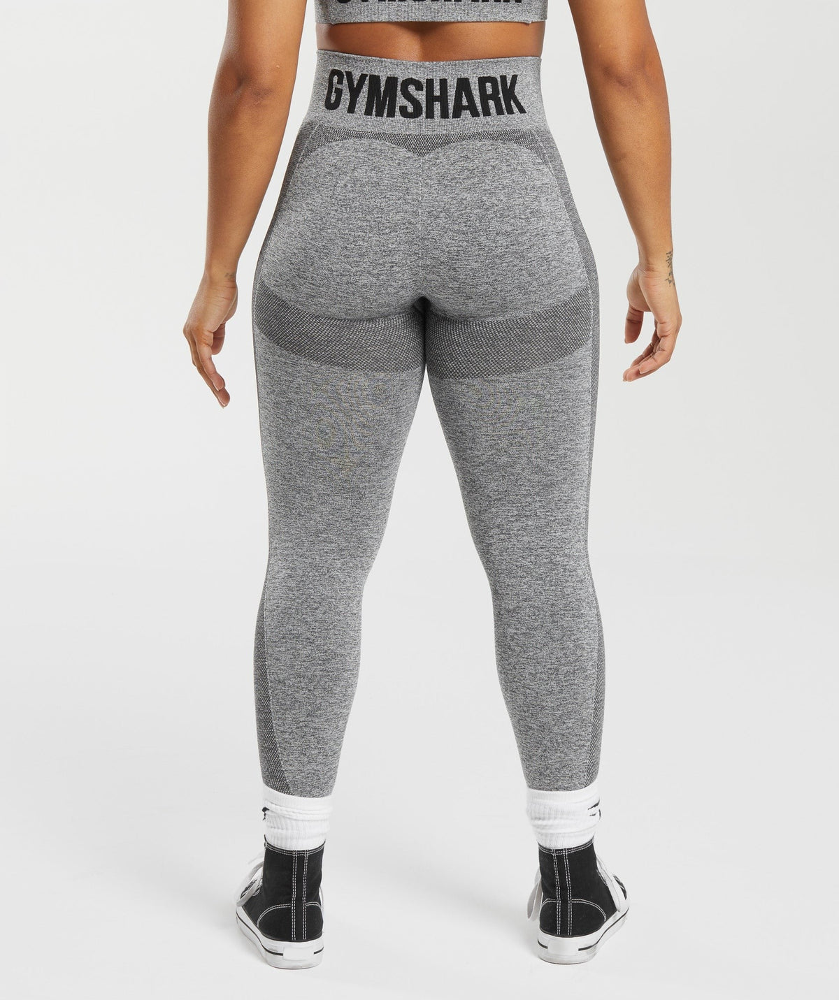 Gymshark Flex High Waisted Leggings - Charcoal Grey Marl