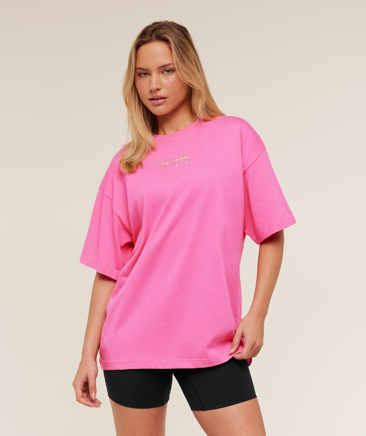 Gymshark Eagle Band Style Graphic Short Sleeve Tee - Electric Pink