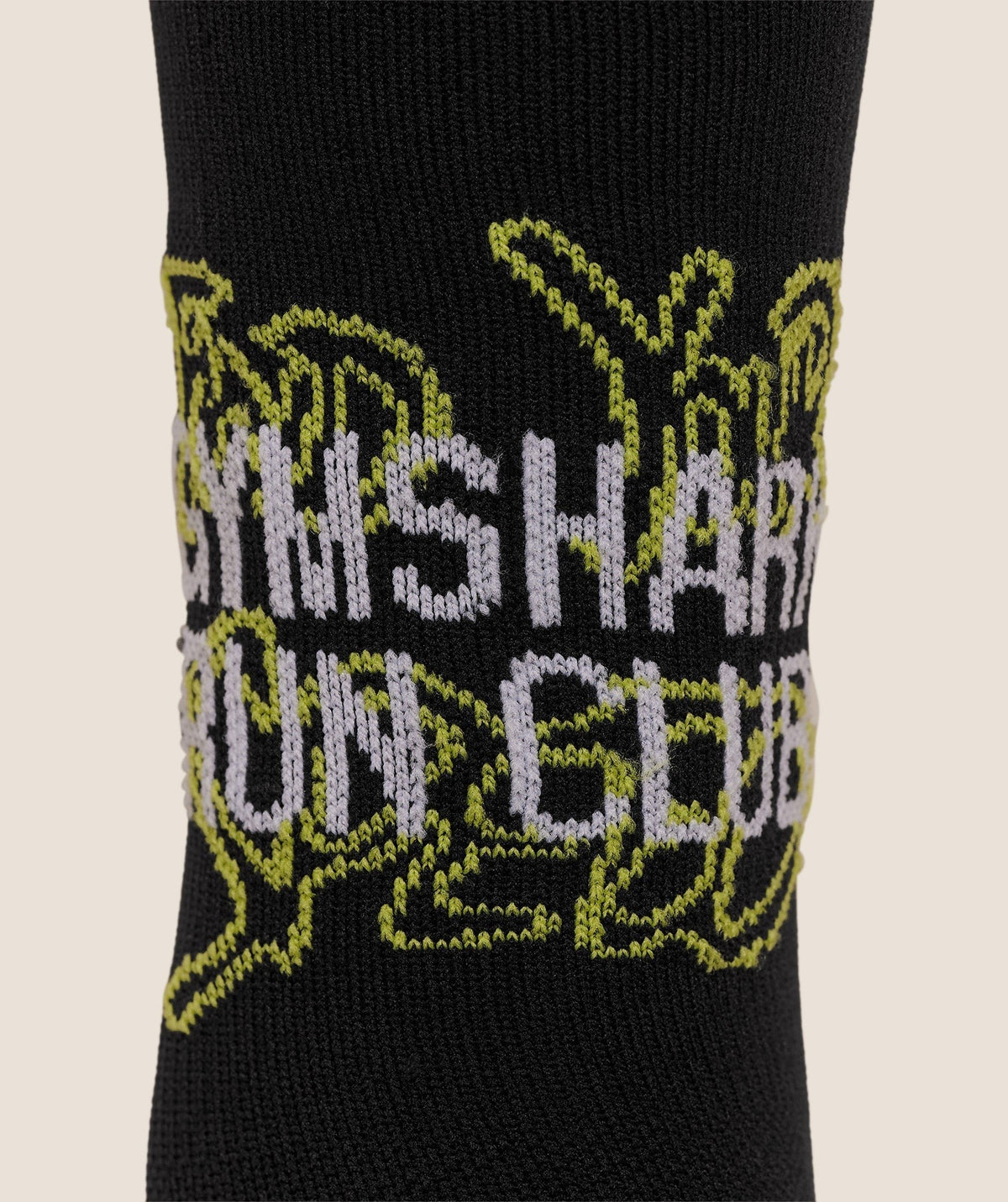 Gymshark Graphic Single Pack Crew Running Sock - Black