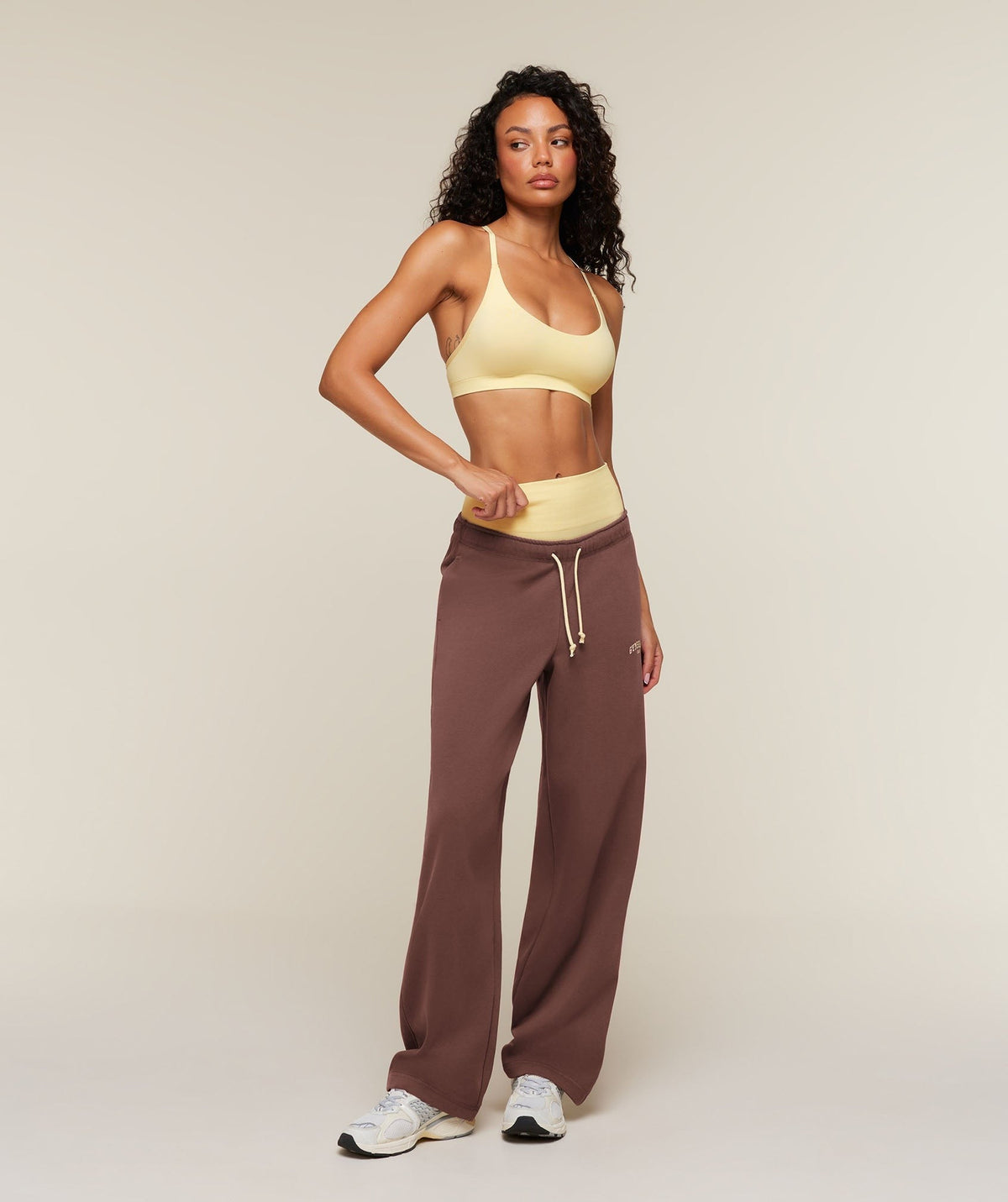Gymshark Cosy Luxe Campus Pants Tall - Espresso Brown