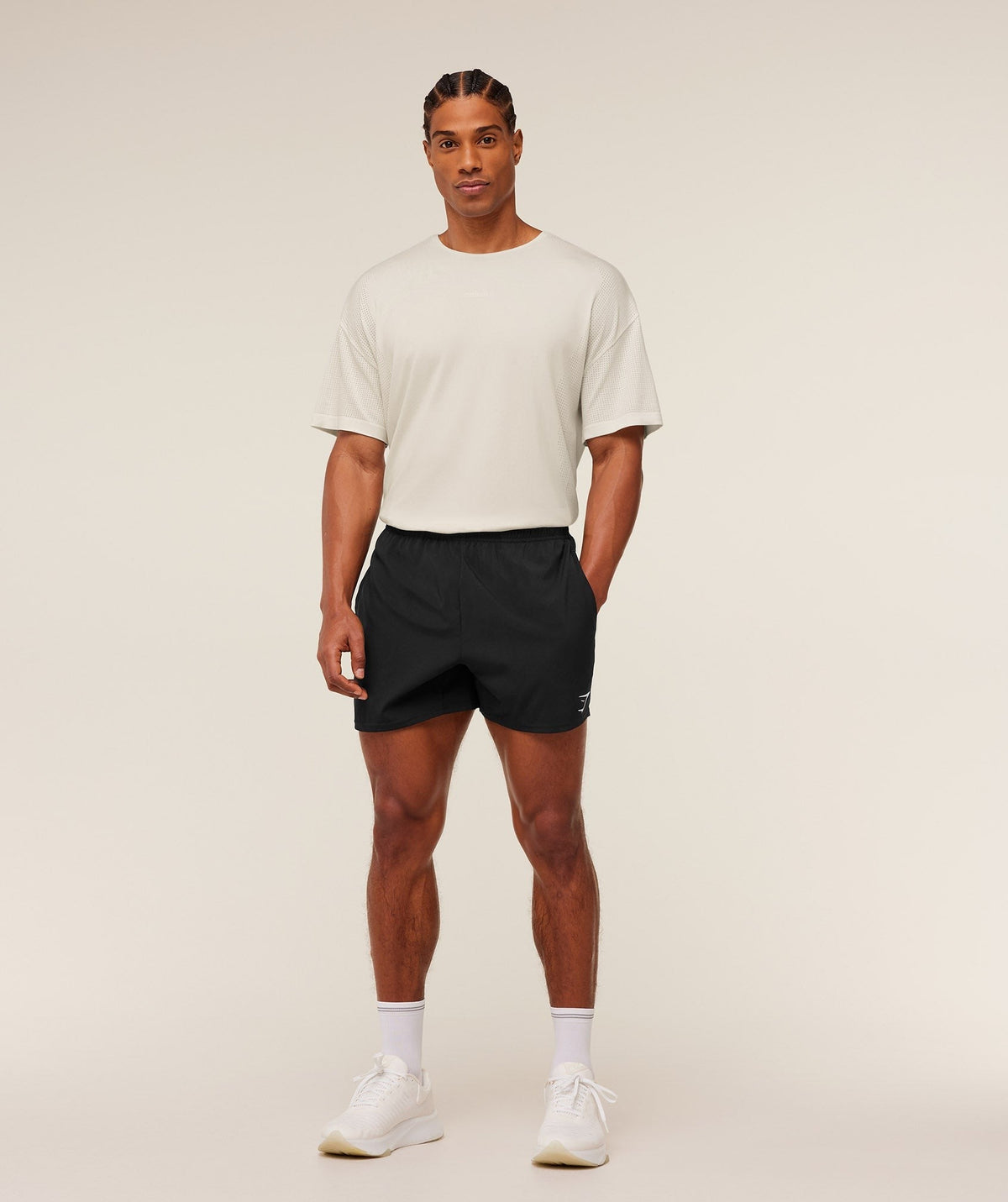 Gymshark Distance Seamless Tee - Soft White