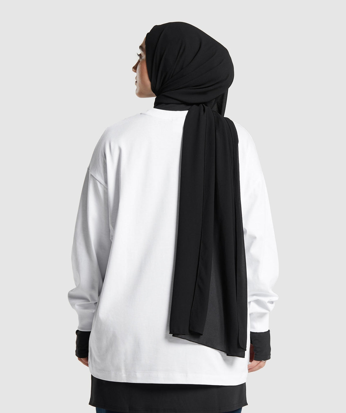 Gymshark X Leana Deeb Oversized Long Sleeve Top - White