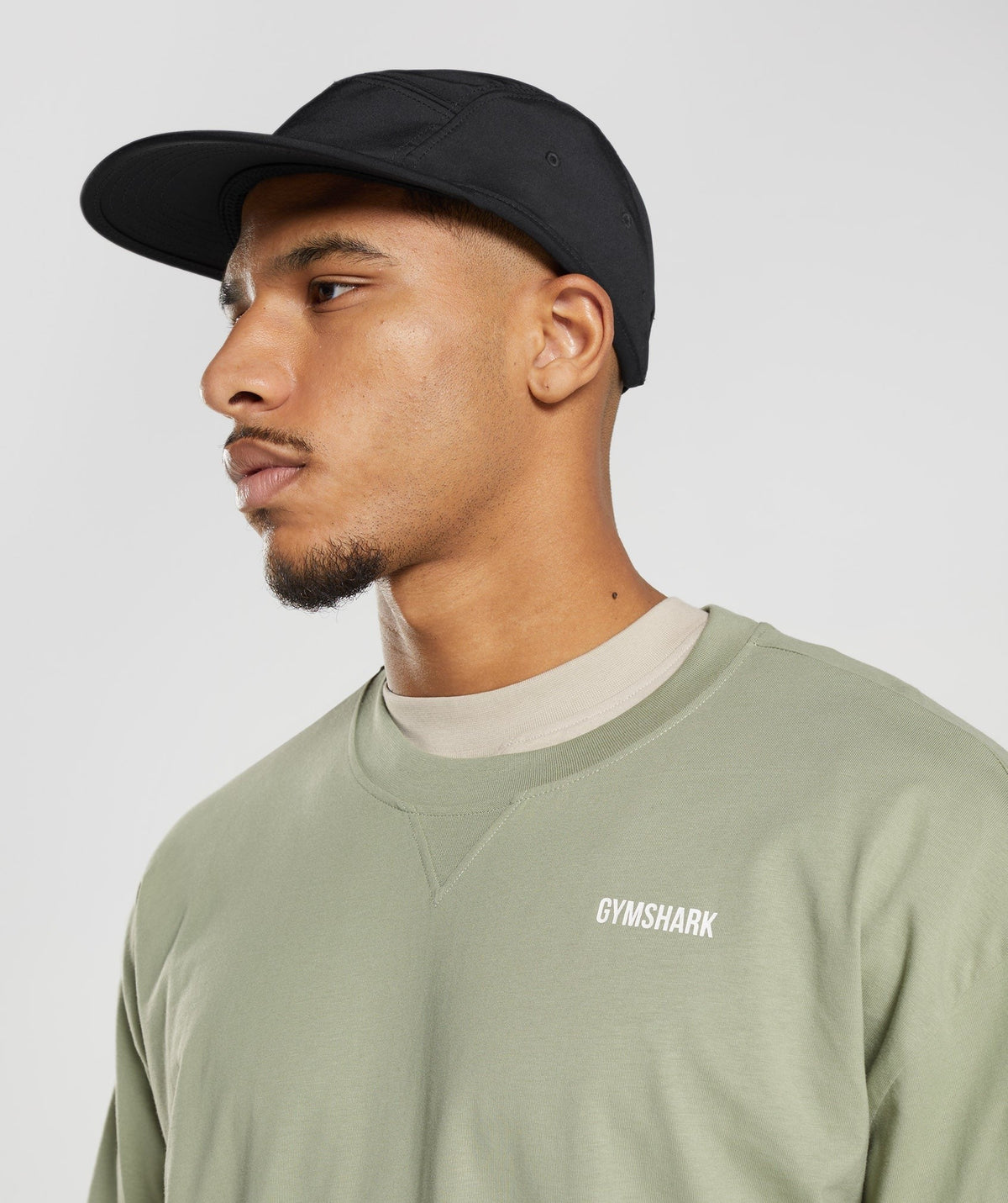 Gymshark Rest Day Sweats Long Sleeve Tee - Sage Green