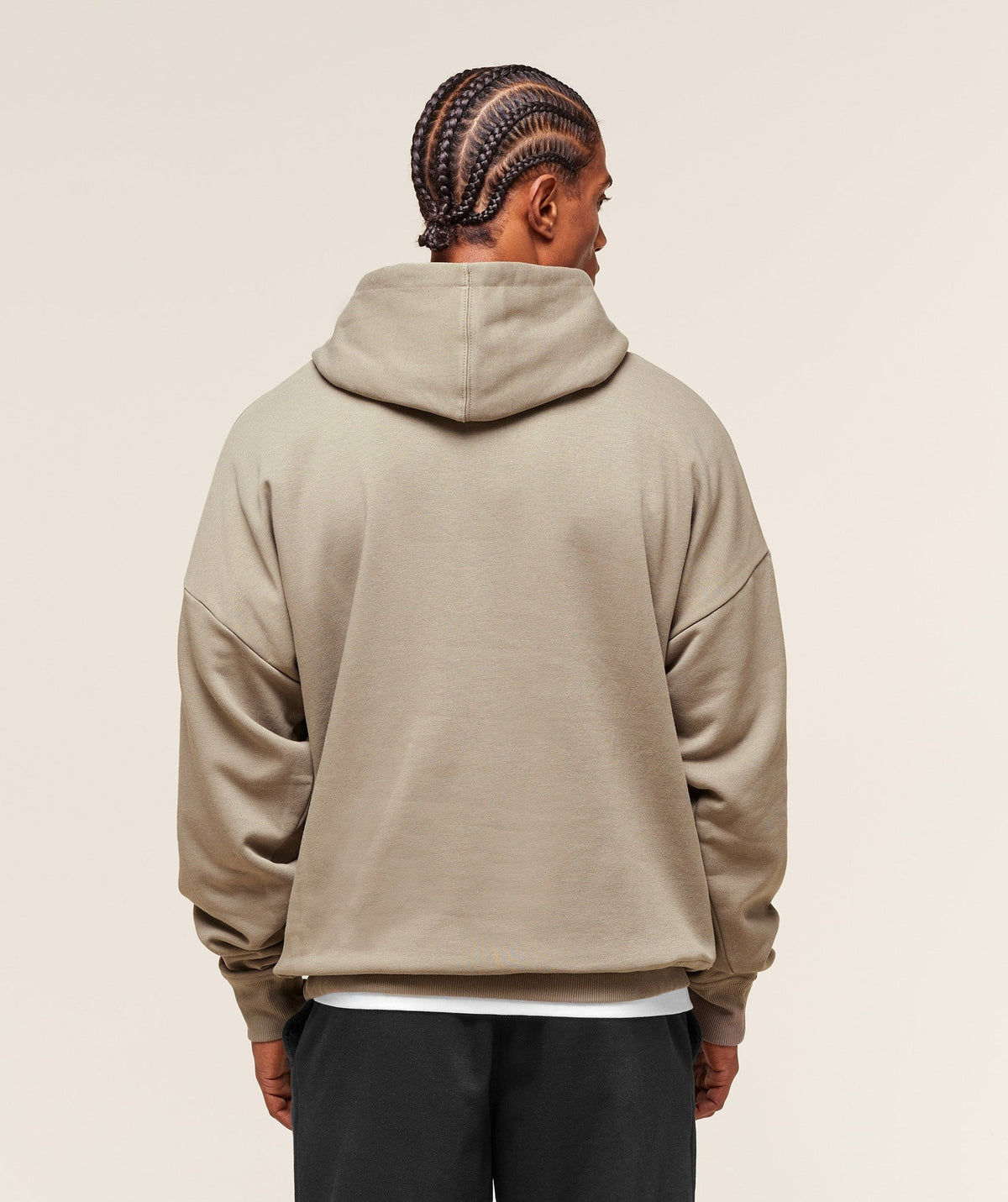 Gymshark Crest Oversized Hoodie - Linen Brown