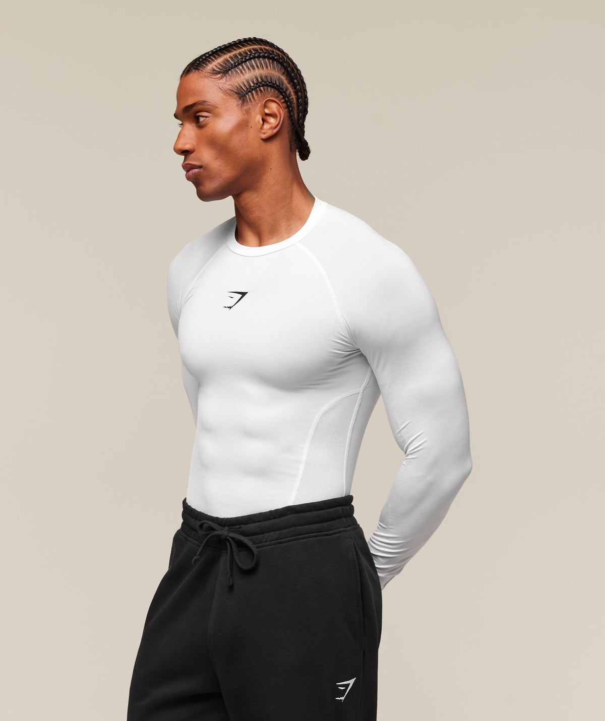 Gymshark Element Baselayer Long Sleeve Tee - White