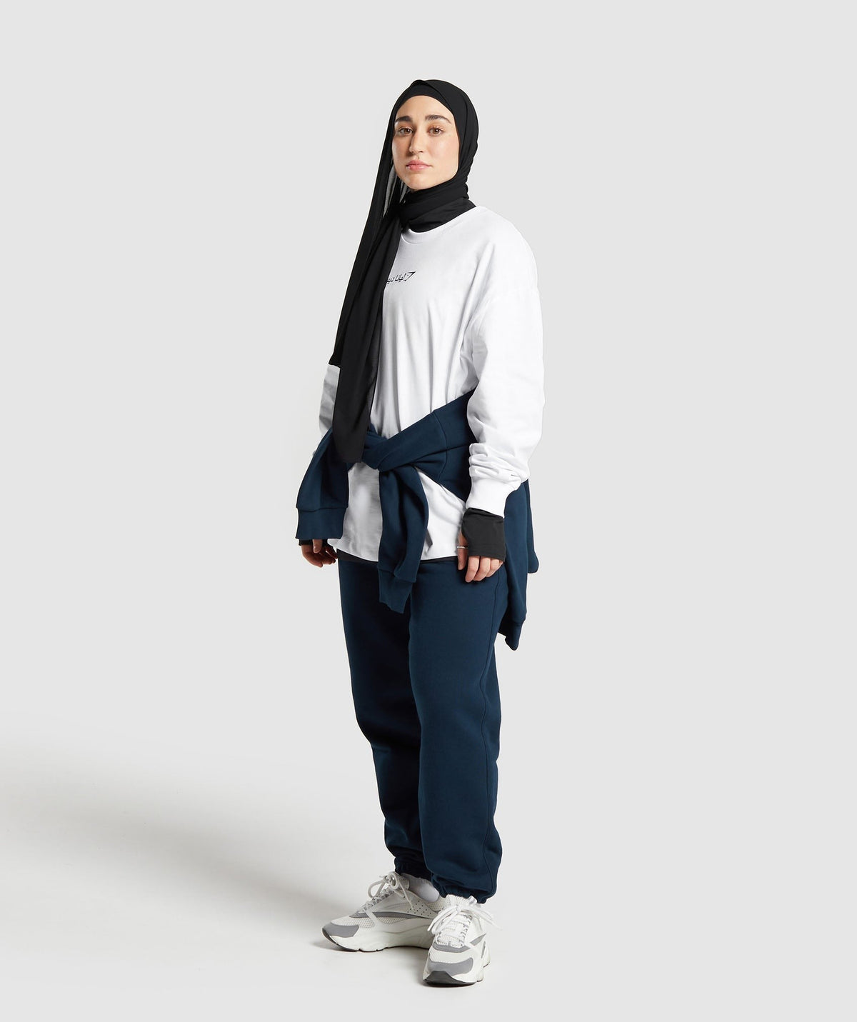 Gymshark X Leana Deeb Oversized Long Sleeve Top - White
