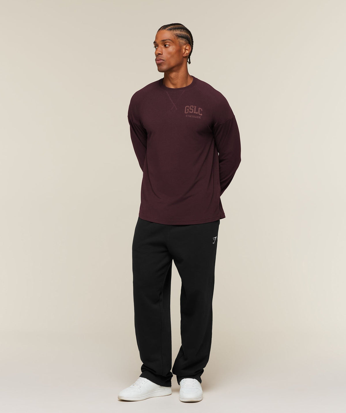 Gymshark GSLC Raglan Long Sleeve Tee - Cherry Purple