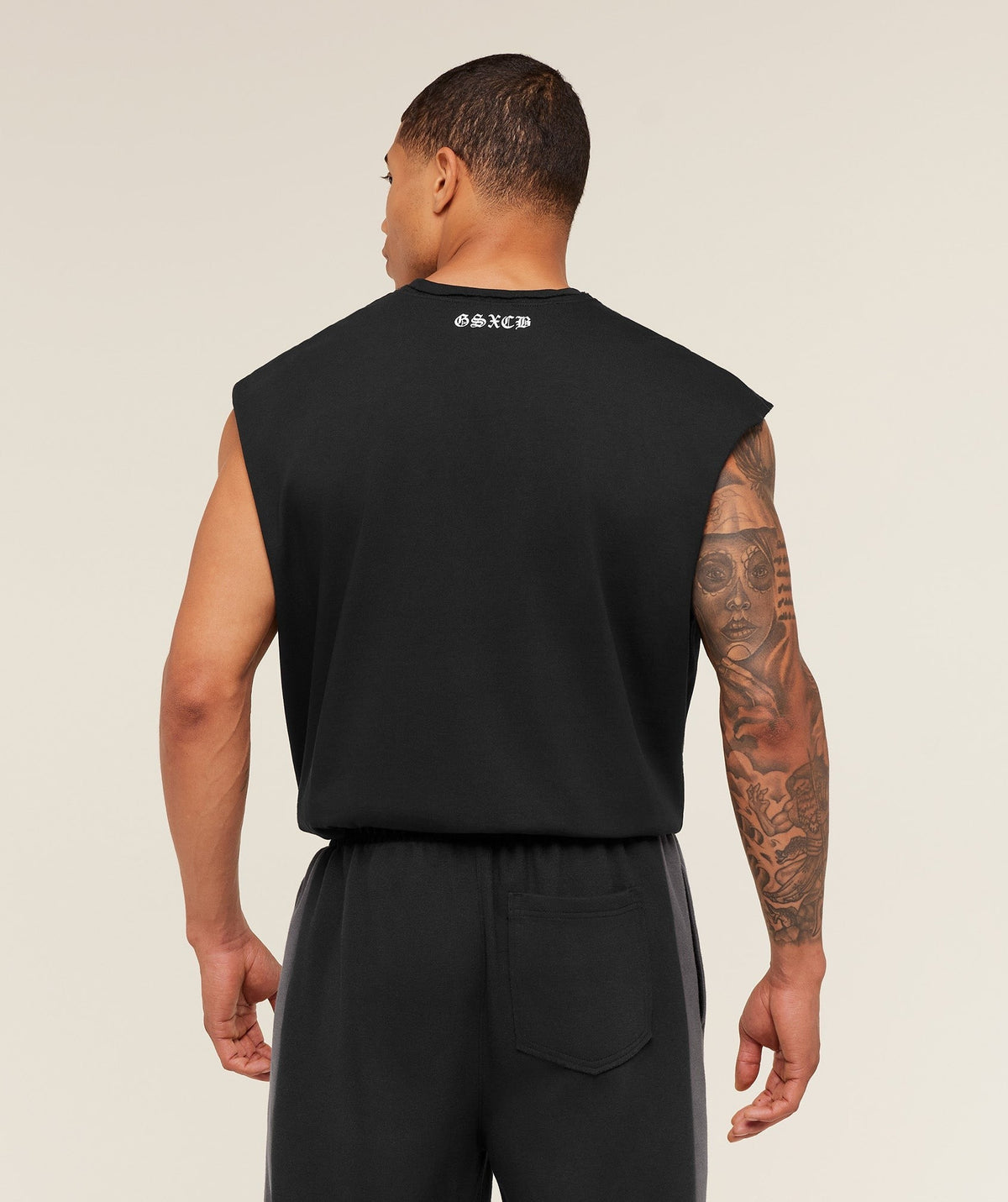 Gymshark GS x Carlos Cut off Tee - Black