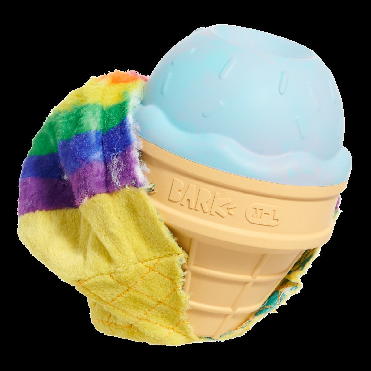 Rainbow-wow Sherbert Super Chewer Durable 2-in-1 Dog Toy